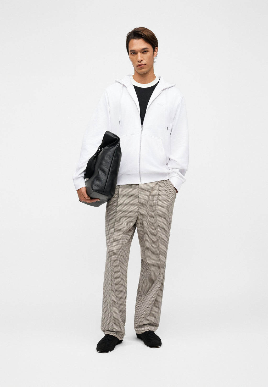 UNISEX - Zip-up sweatshirt - white