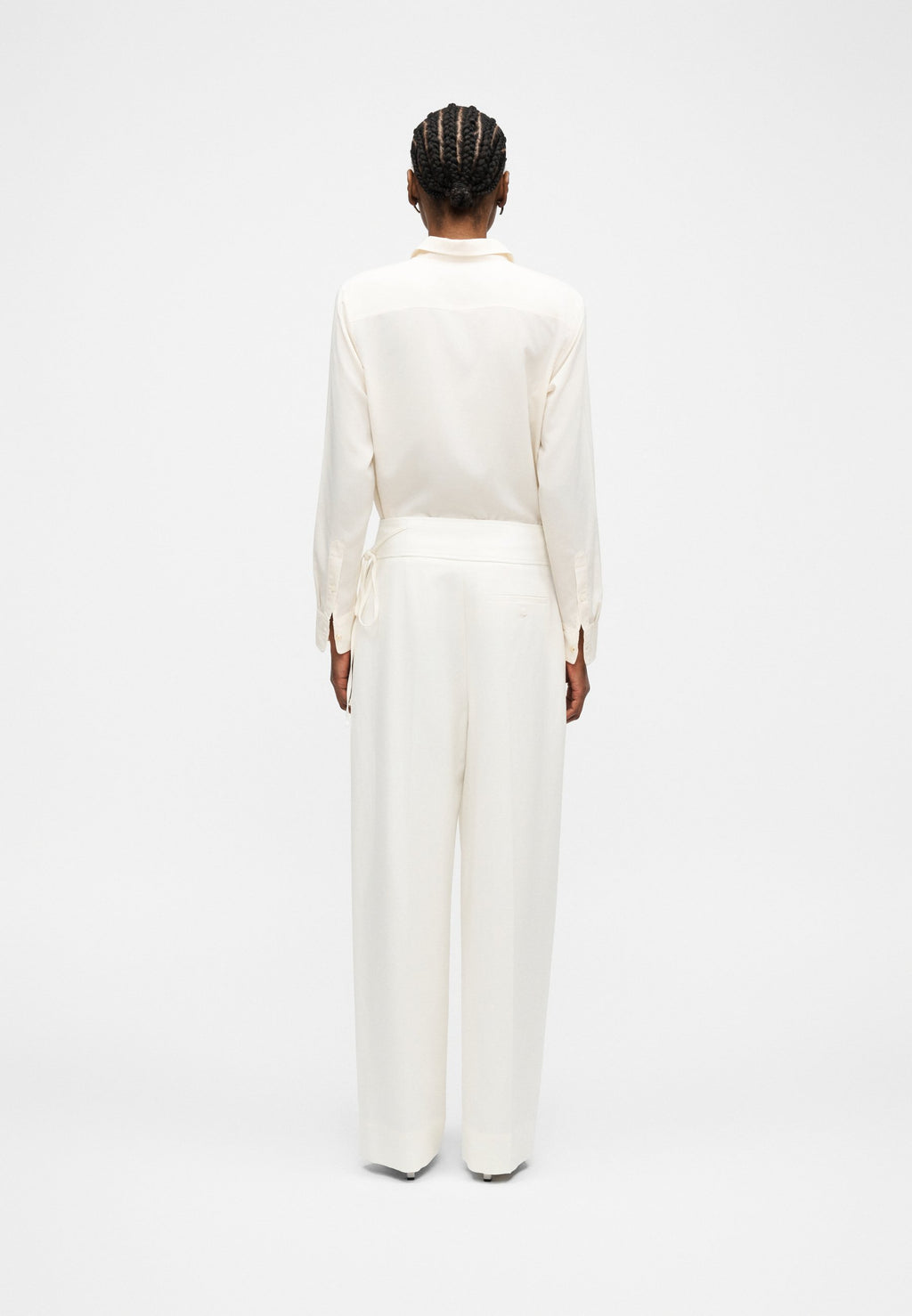 TALILY - Trousers - open white