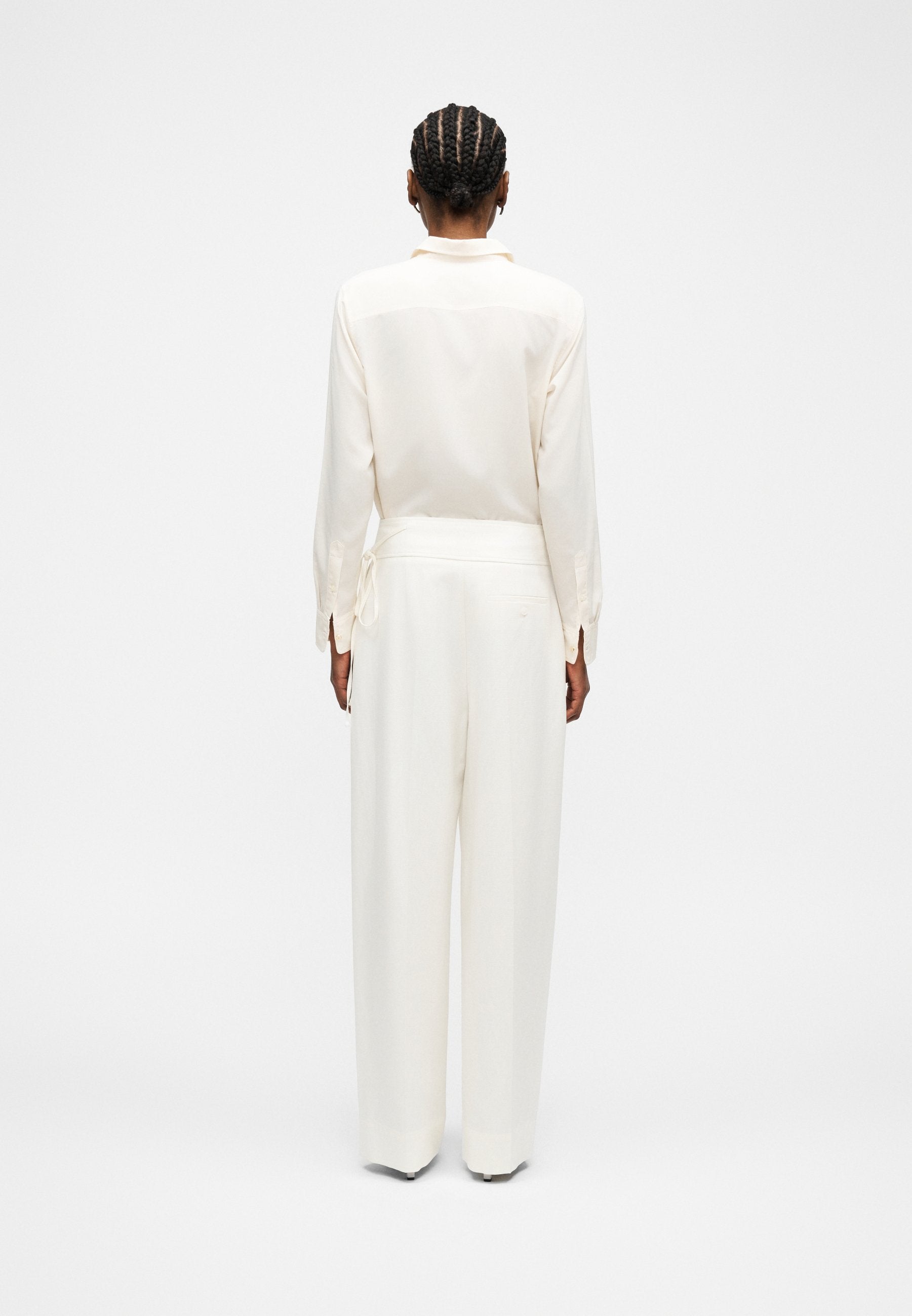 TALILY - Trousers - open white