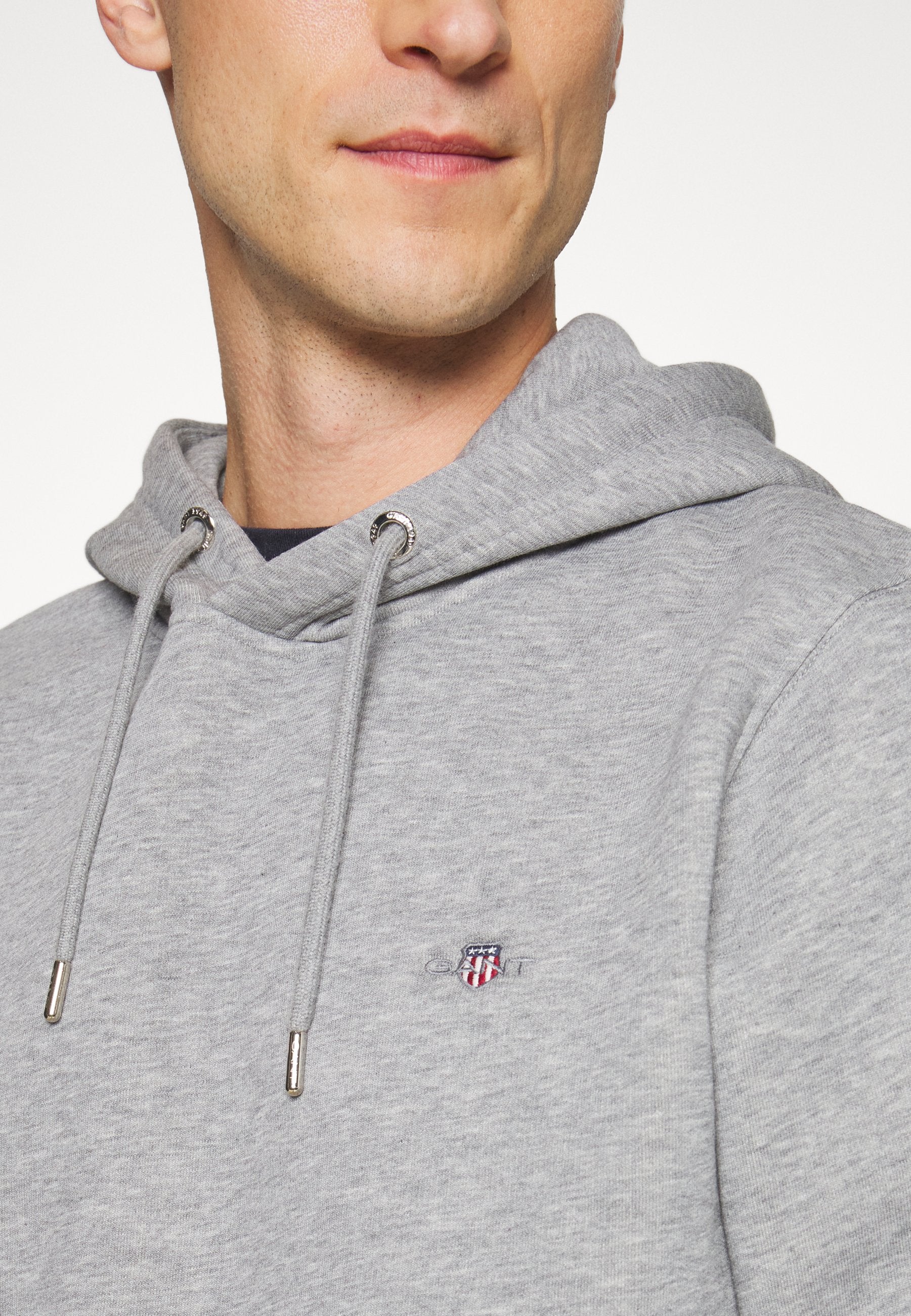 Hoodie - grey melange