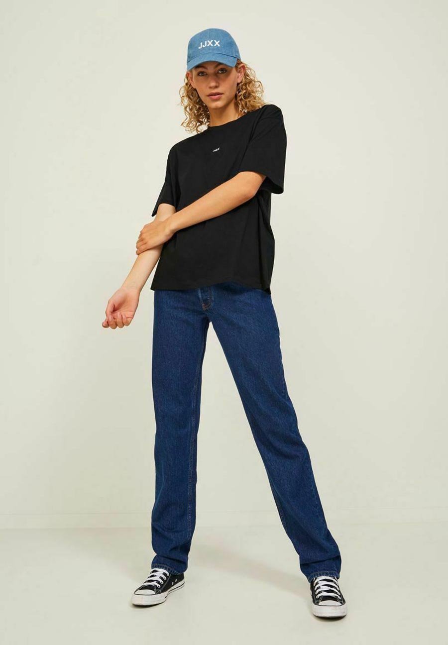 JXANDREA LOOSE TEE - Basic T-shirt - black