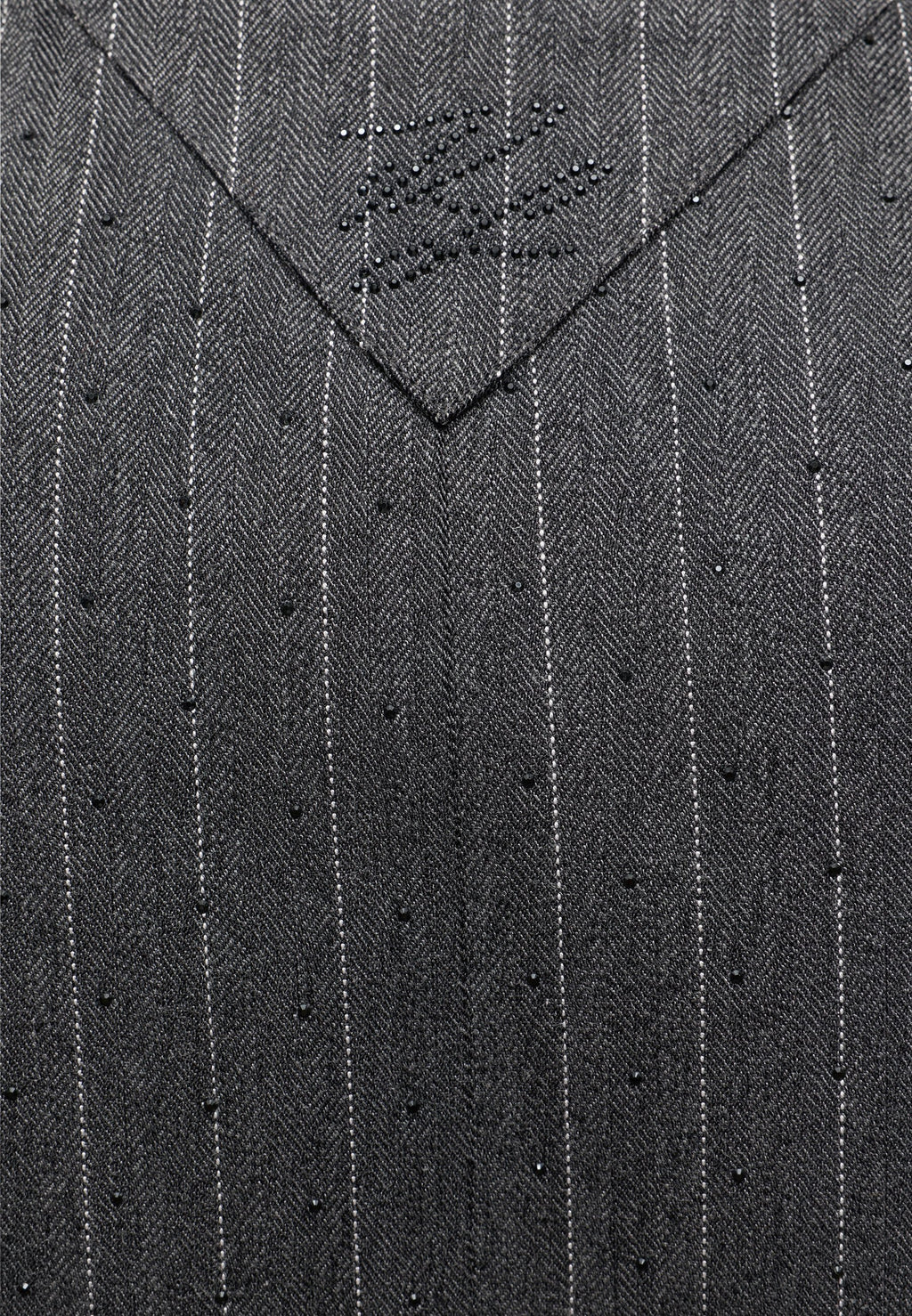 PINSTRIPE TAILORED BLOUSE - Waistcoat - grey melange