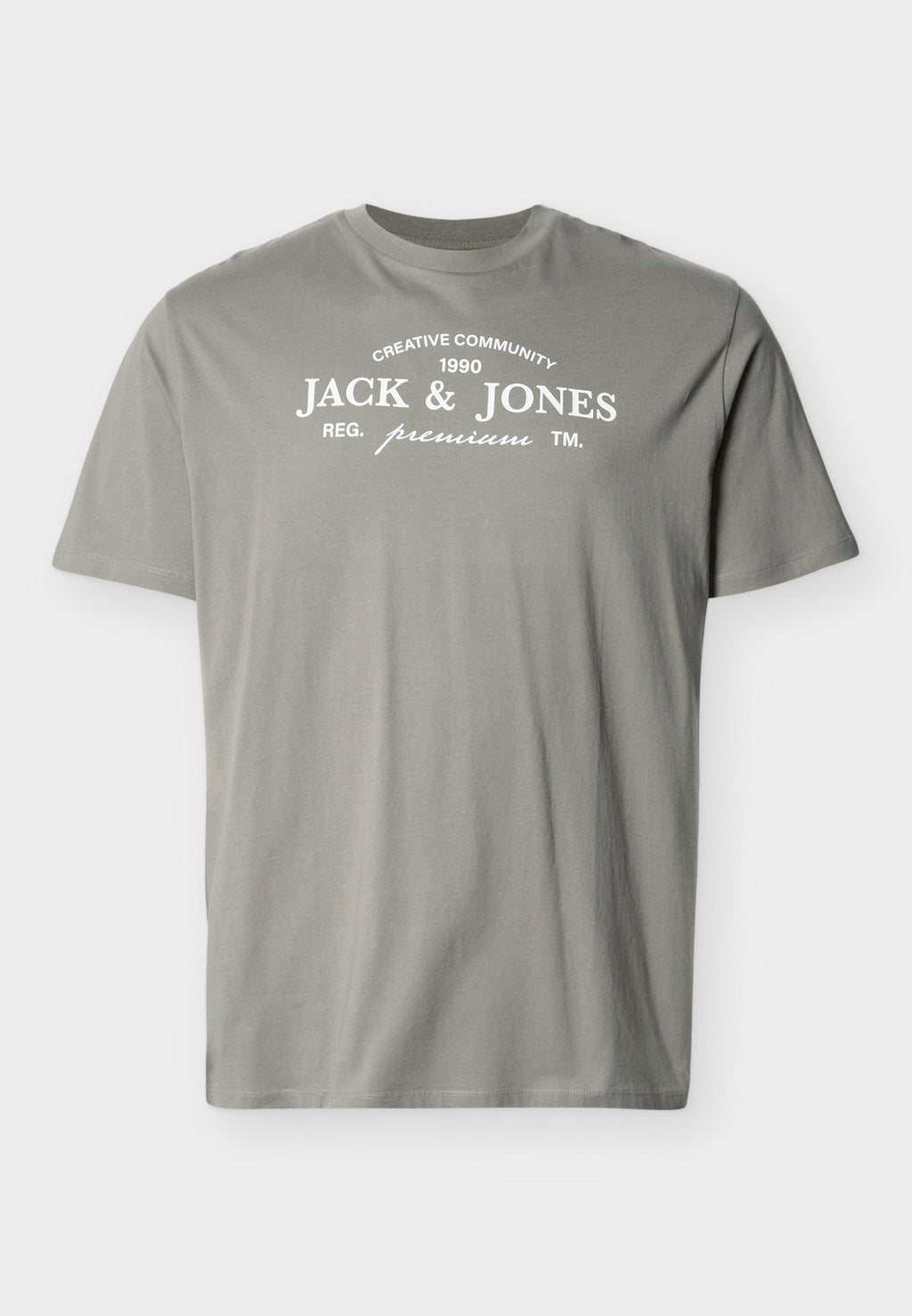 Plus Size - Print T-shirt - smokey olive
