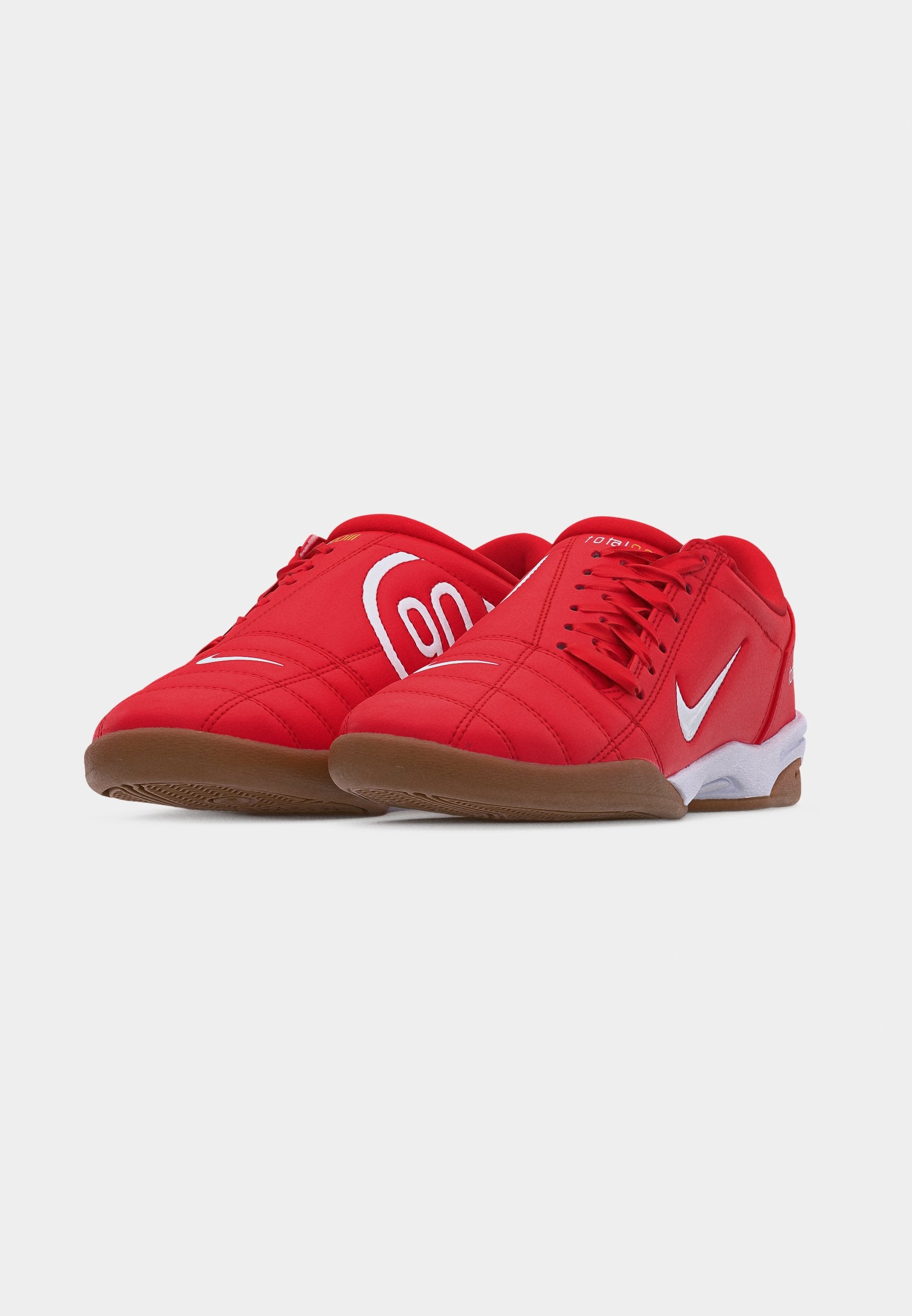 T90 - Trainers - university red/white/med brown/metallic gold-coloured