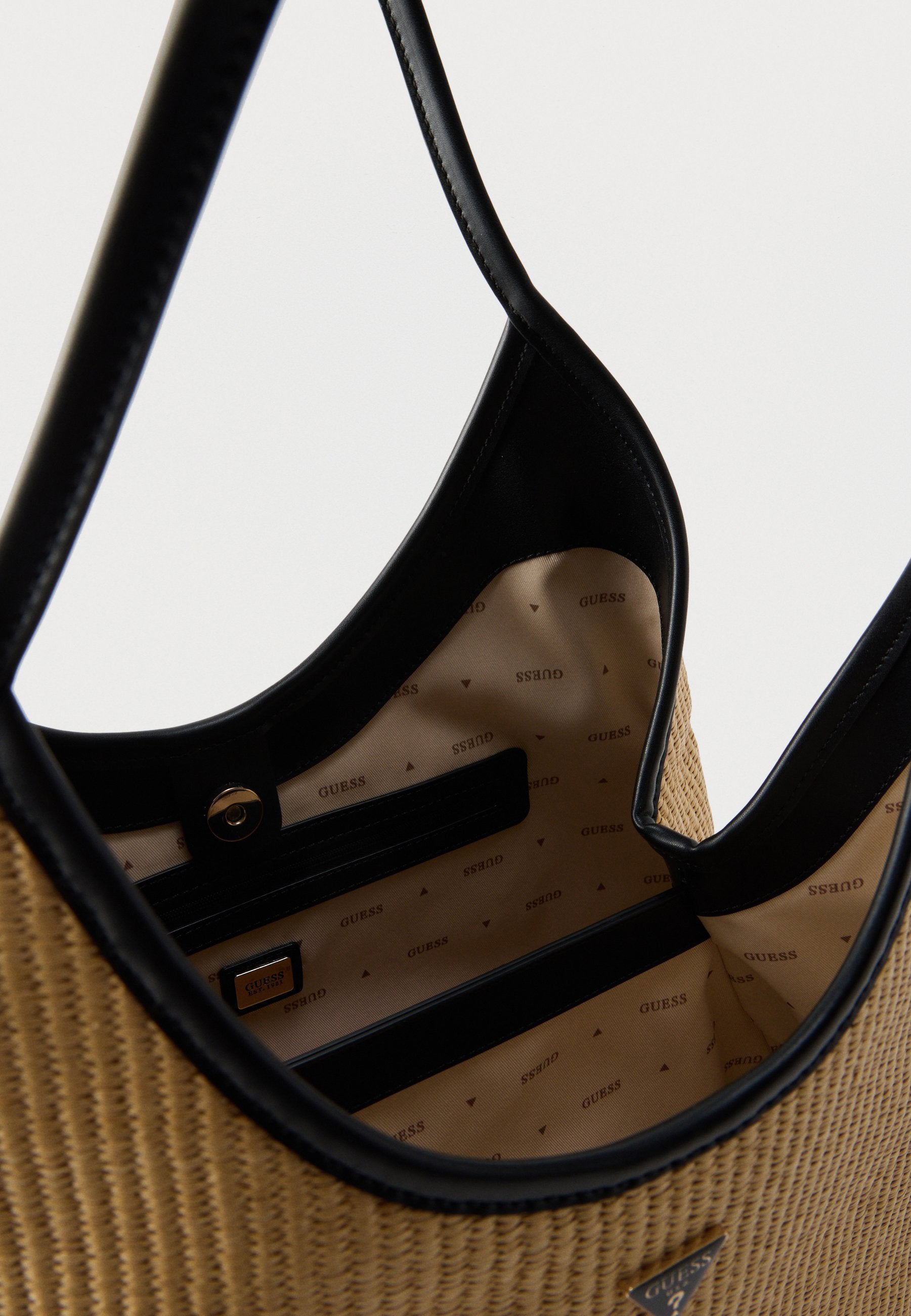 KIRSTEN HOBO - Handbag - natural/black