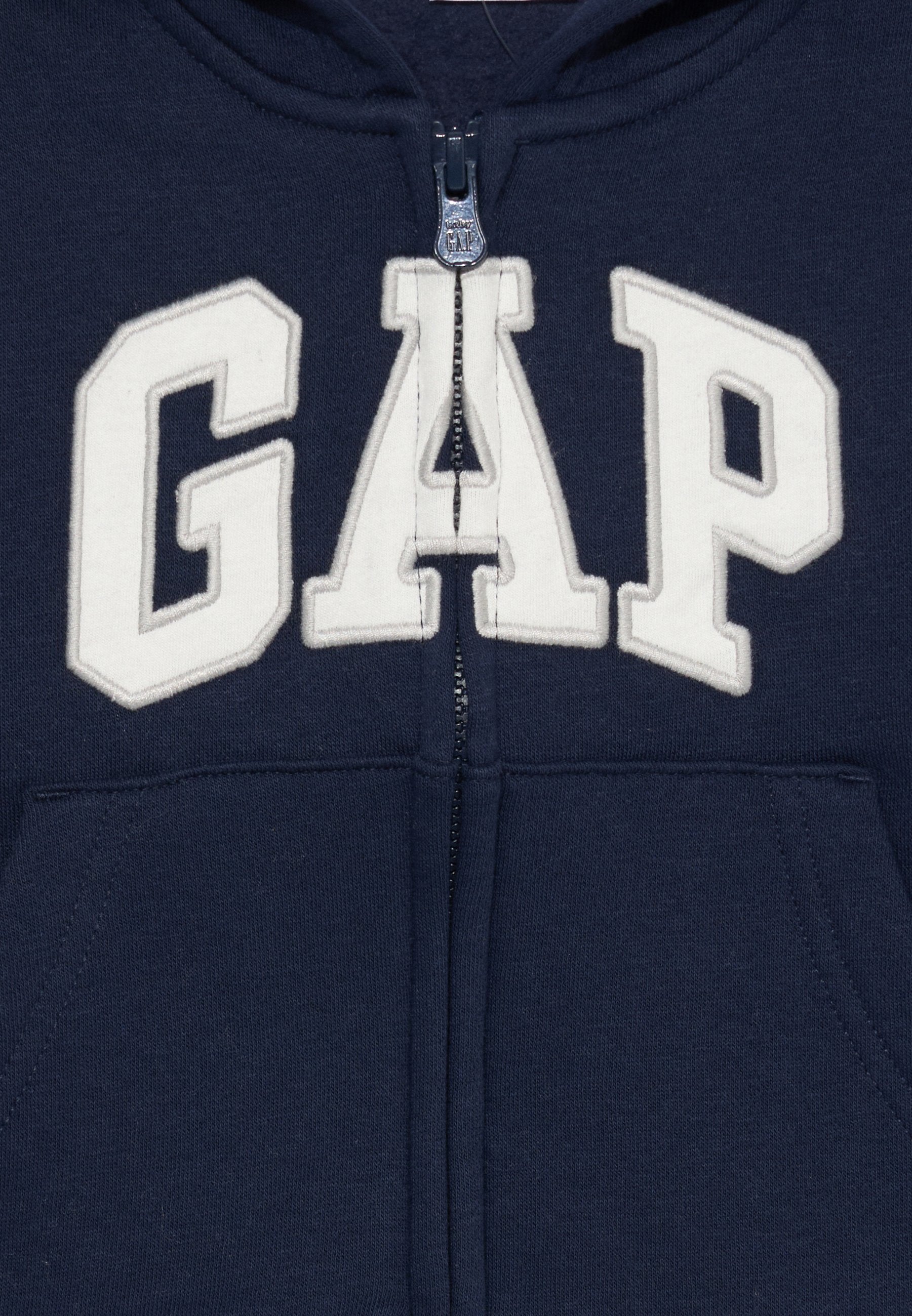 SWEAT À CAPUCHE ZIPPÉ À LOGO DÉCONTRACTÉ BABYGAP - Sweat zippé - marine tapisserie