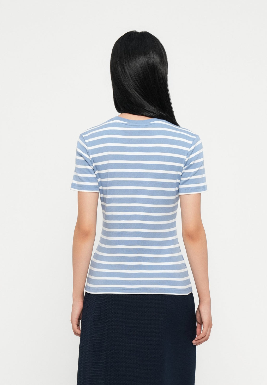 SLIM CODY - Print T-shirt - clear water/ecru