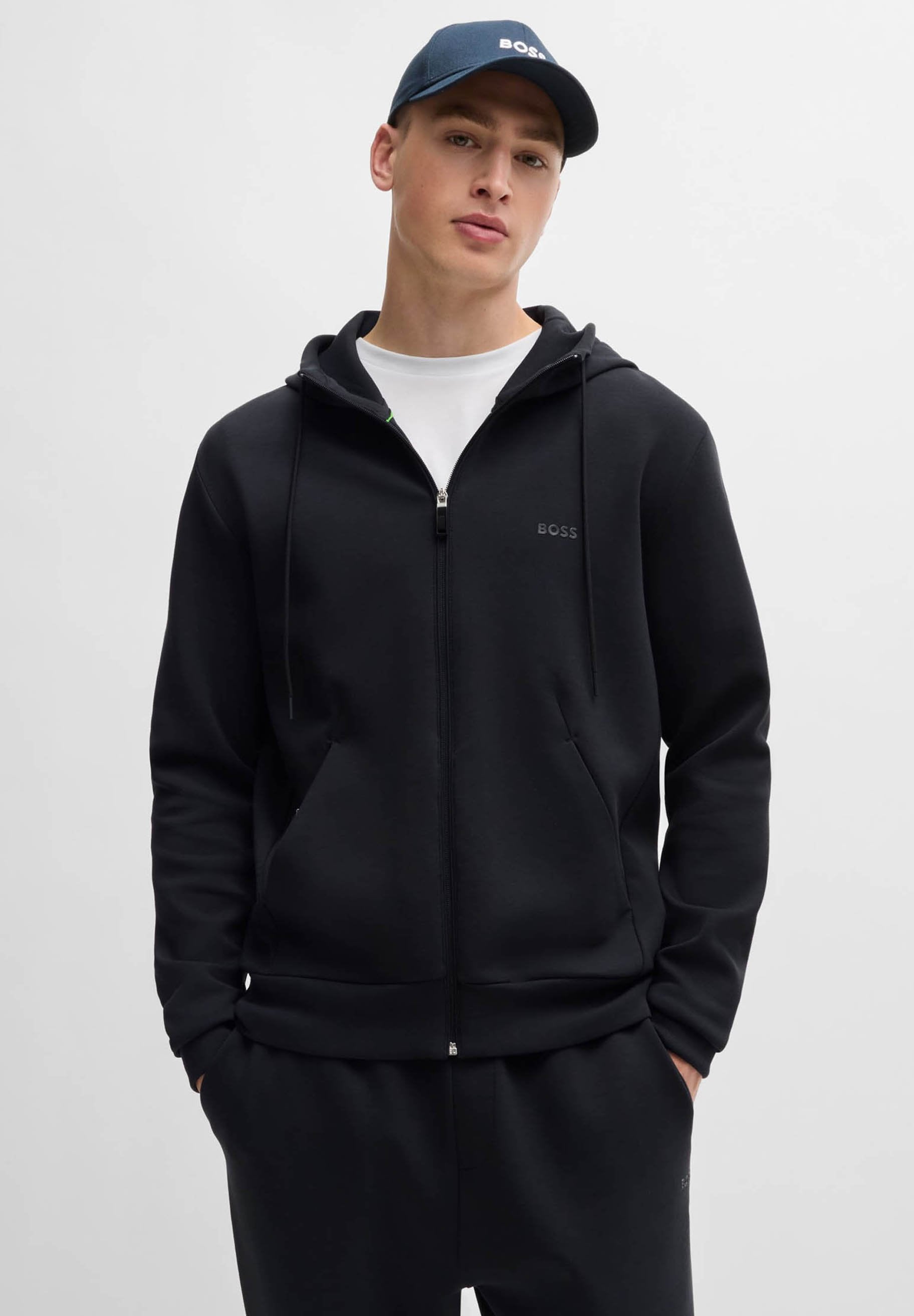 SAGGY - Zip-up sweatshirt - dark blue