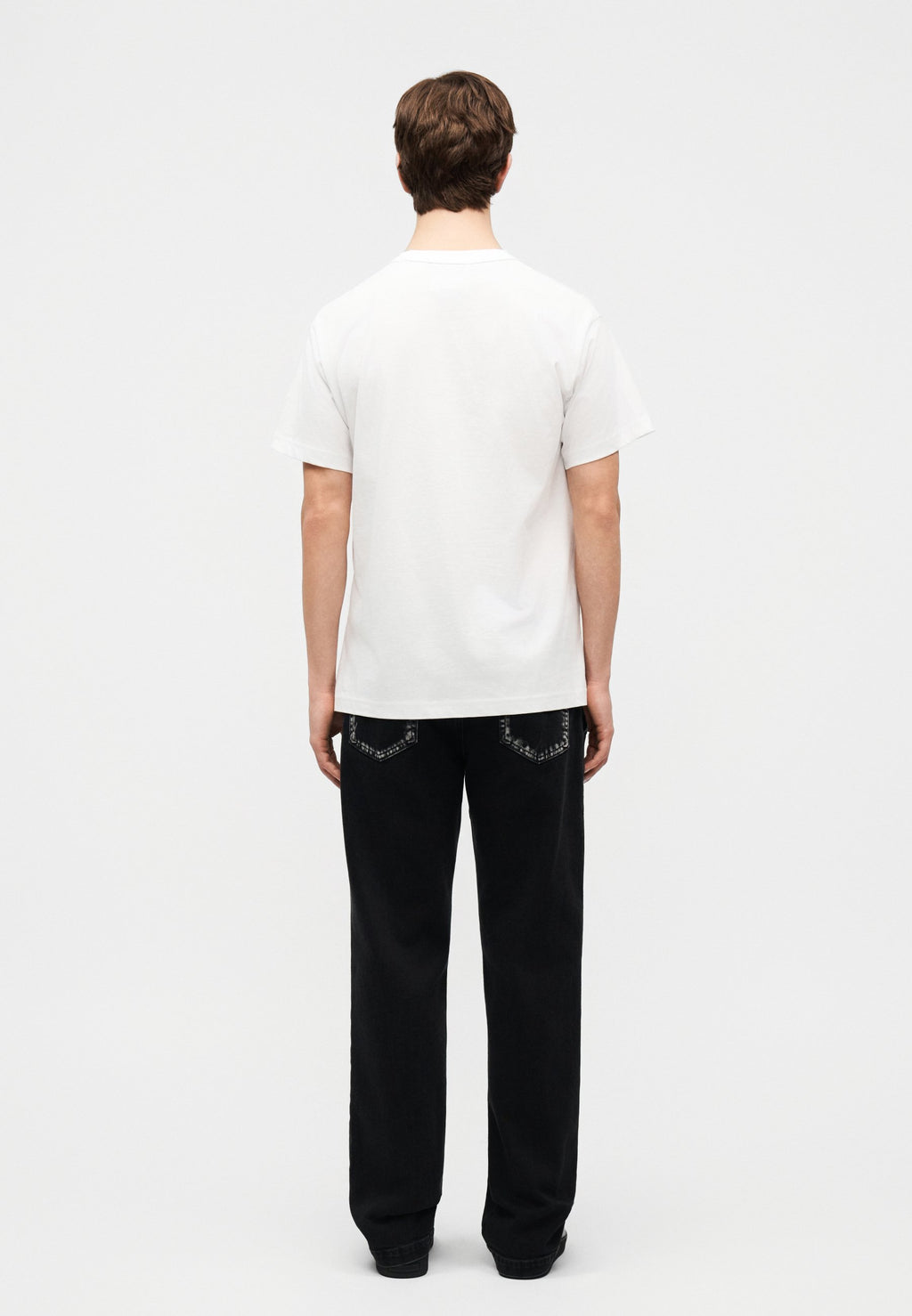 PATCH SQUARE - Basic T-shirt - white