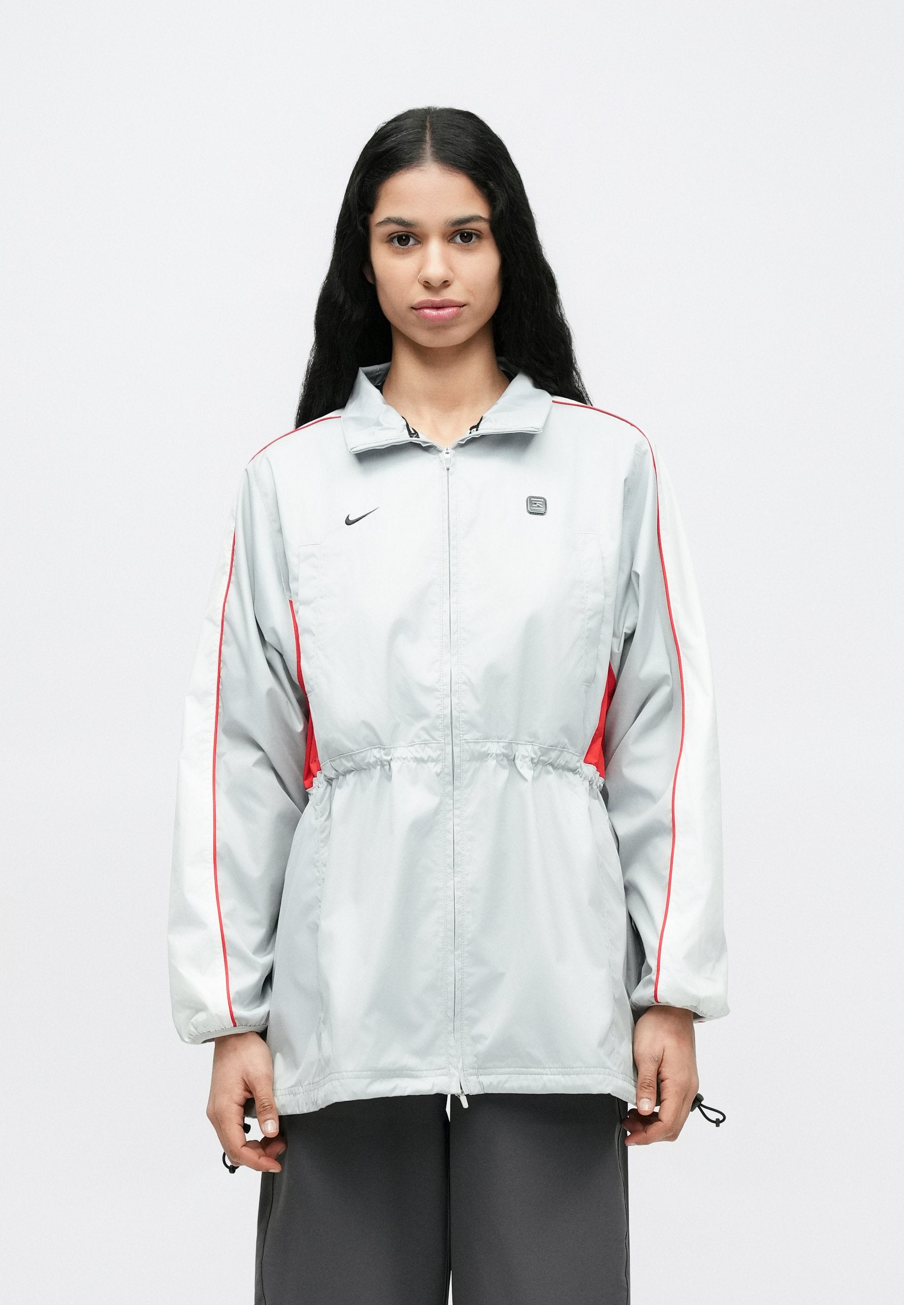 SHOX - Light jacket - grey fog/white/university red
