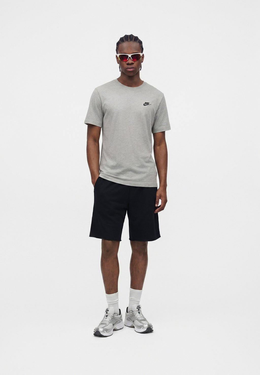 UNISEX - Shorts - black/white