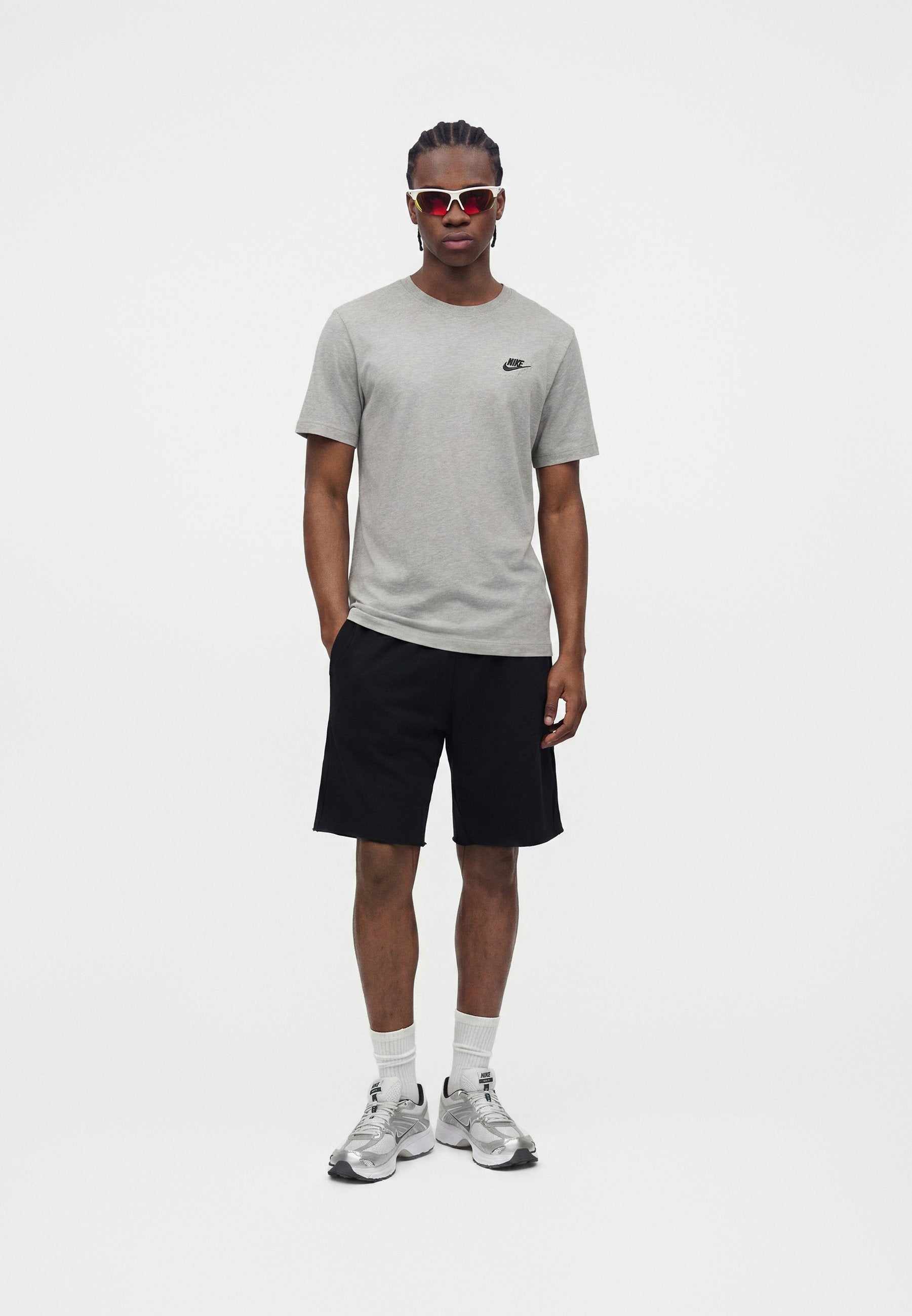 UNISEX - Shorts - black/white