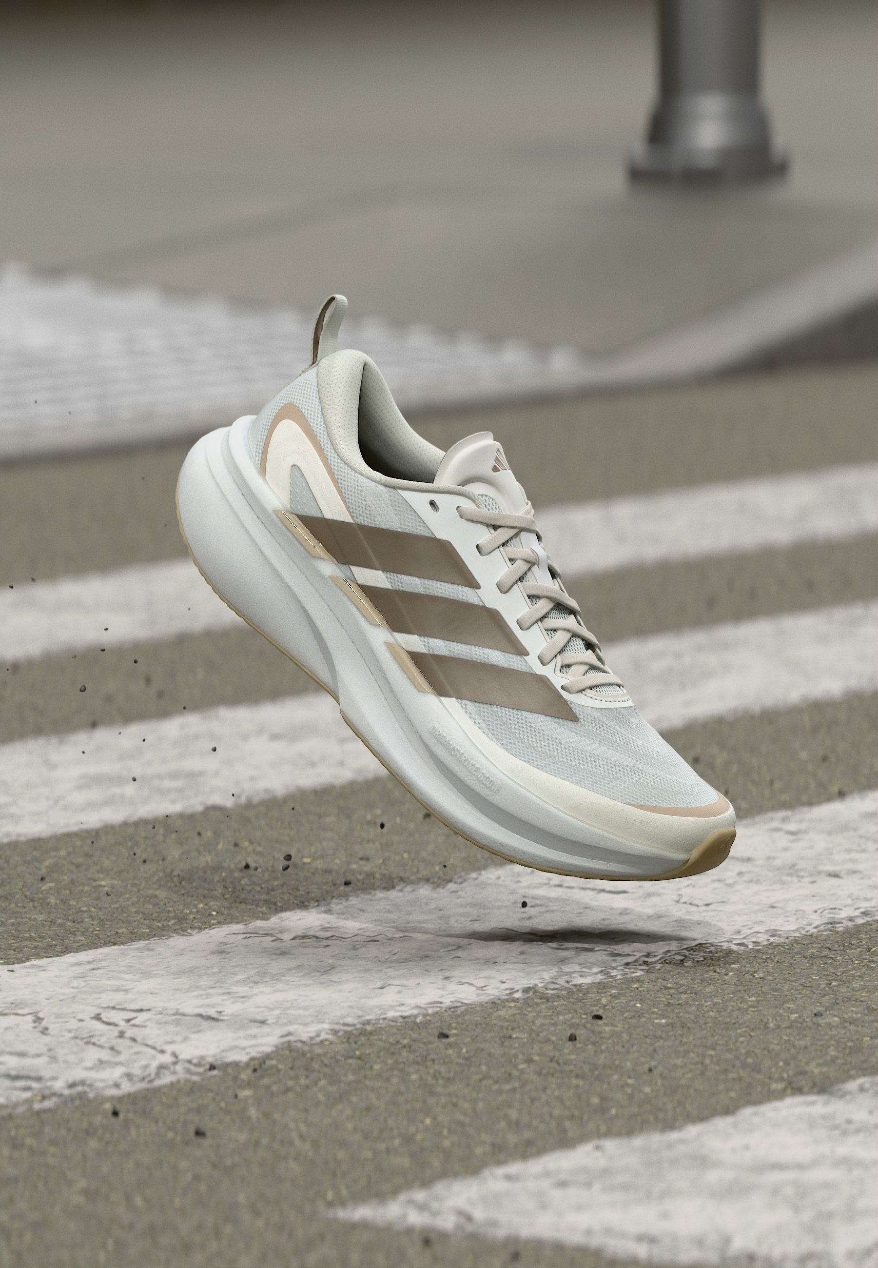 SUPERNOVA GLIDE M - Road running shoes - crystal white/khaki six