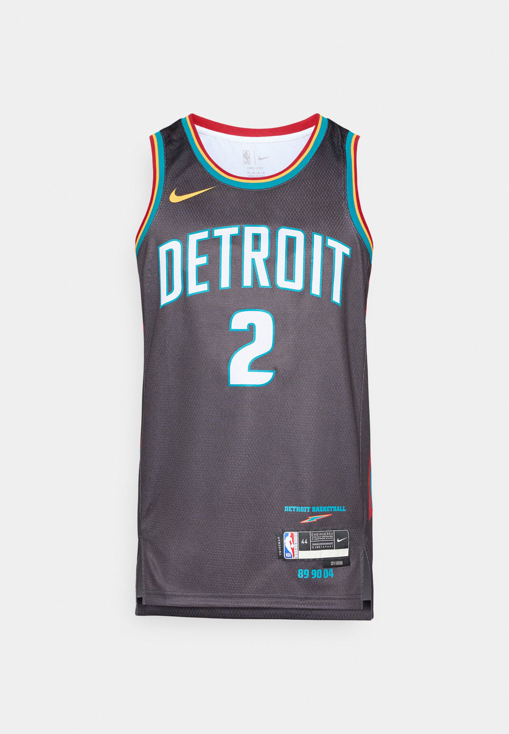 DETROIT PISTONS CADE CUNNINGHAM SWINGMAN JERSEY CITY EDITION 25 - NBA jersey - oil grey