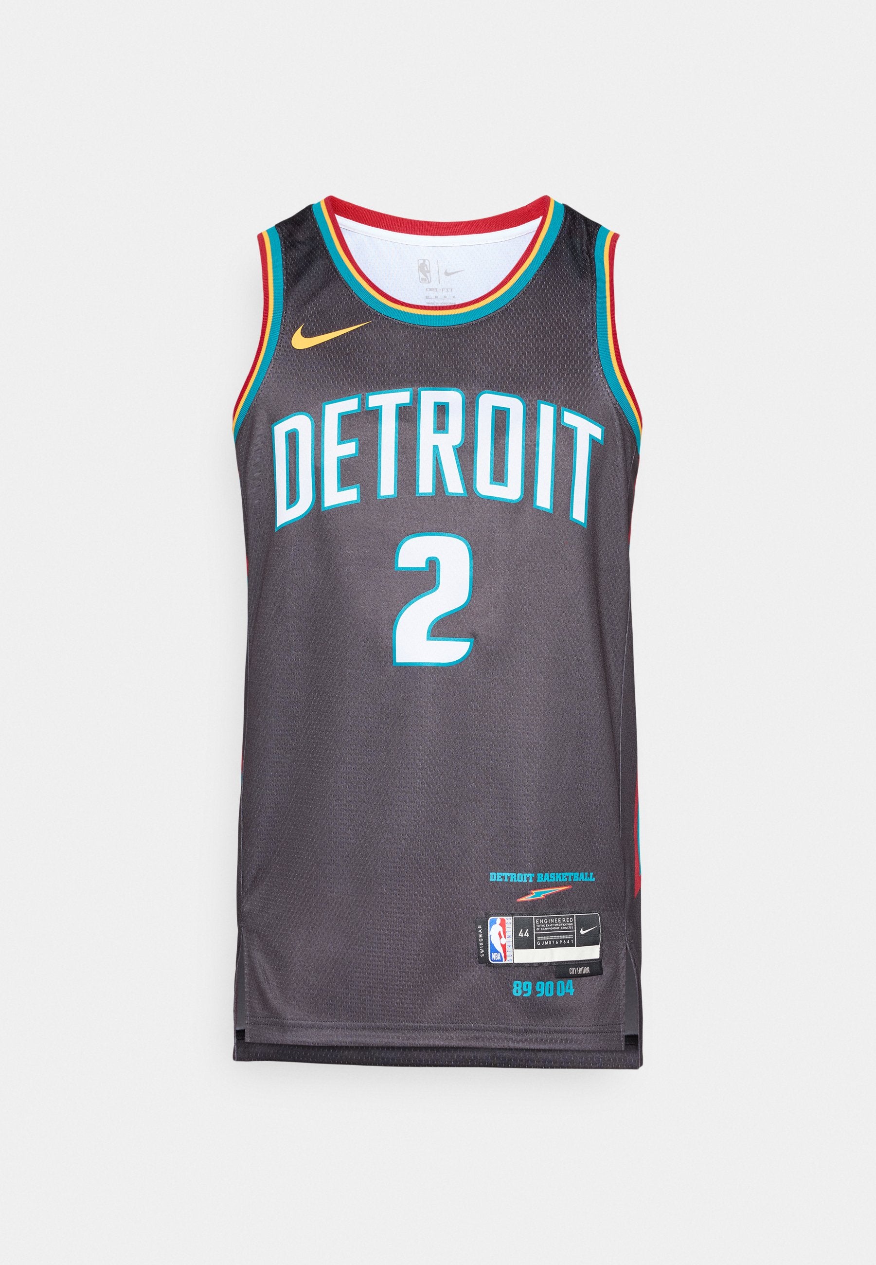 DETROIT PISTONS CADE CUNNINGHAM SWINGMAN JERSEY CITY EDITION 25 - NBA jersey - oil grey