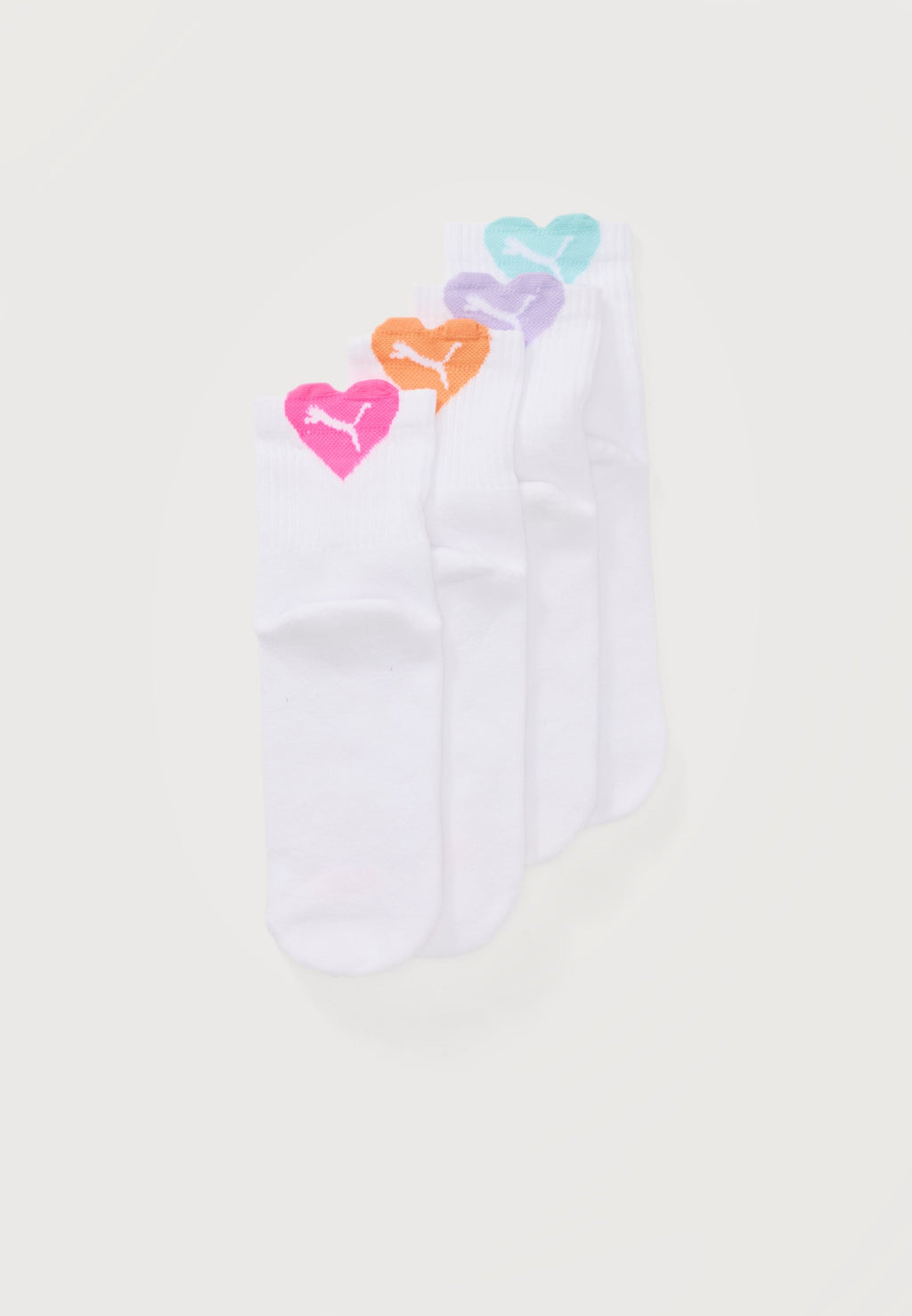 HEART LOGO SHORT CREW 4 PACK  - Socks - pink/orange/purple/mint