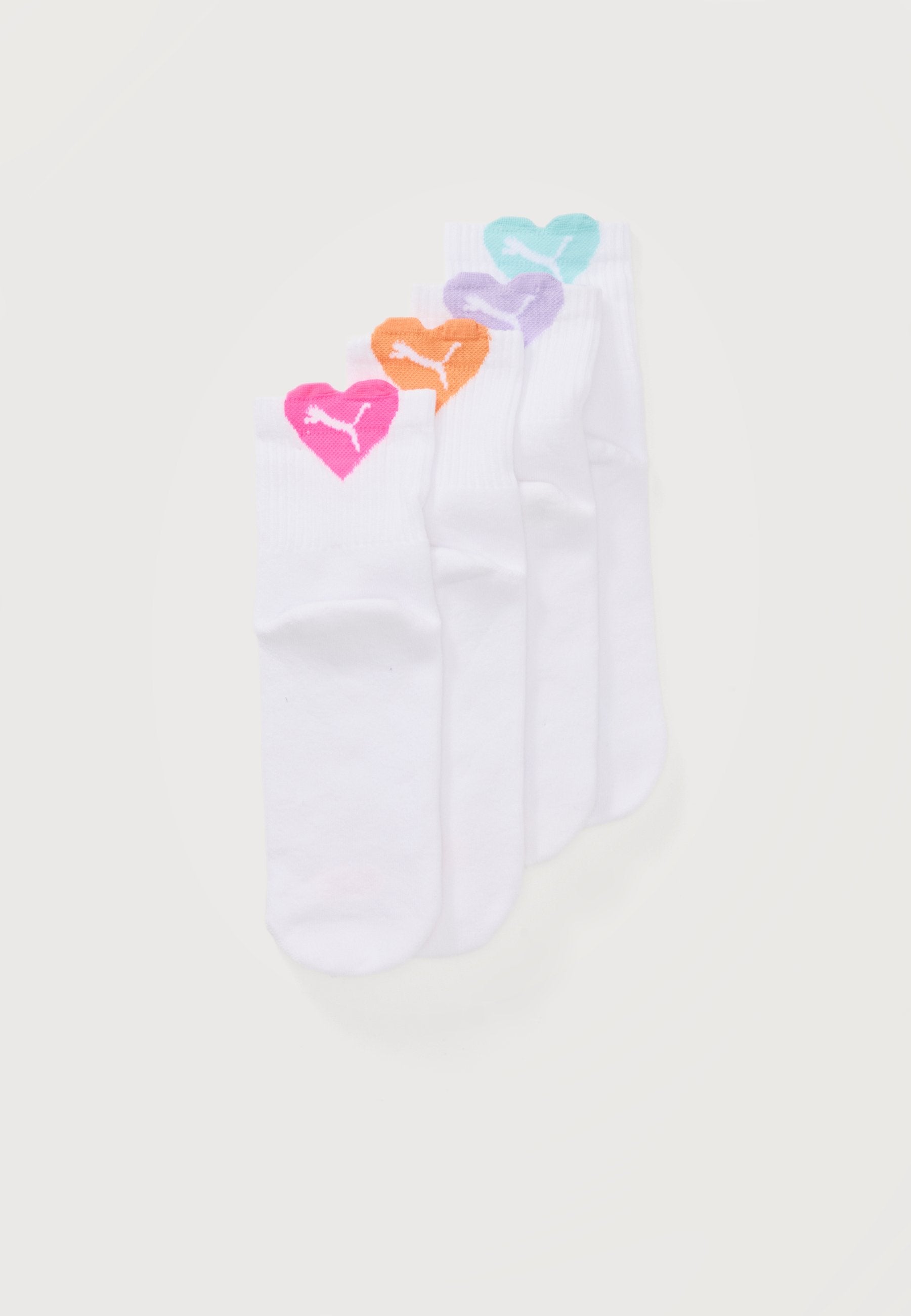 HEART LOGO SHORT CREW 4 PACK  - Socks - pink/orange/purple/mint