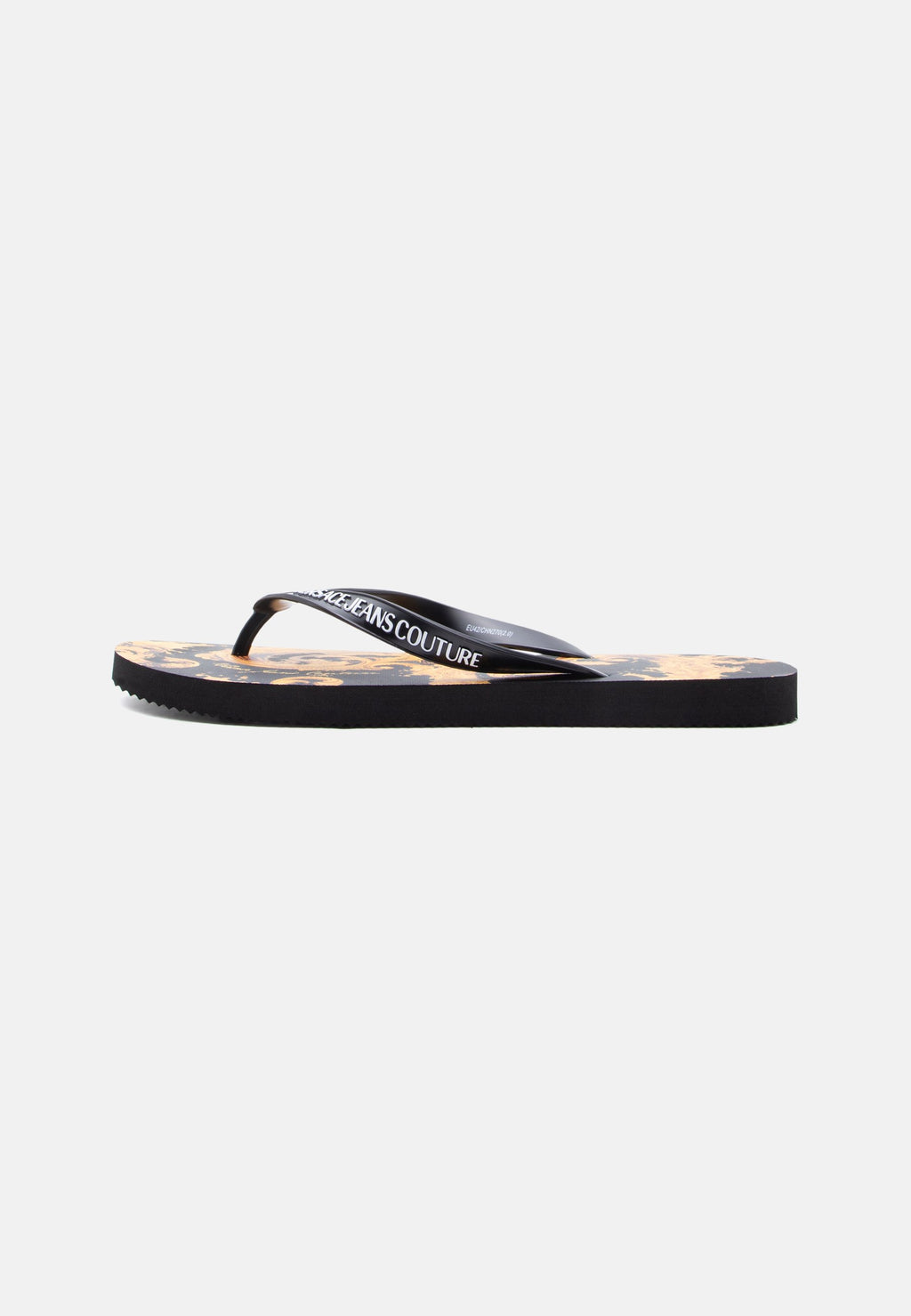 FONDO - T-bar sandals - black/gold-coloured