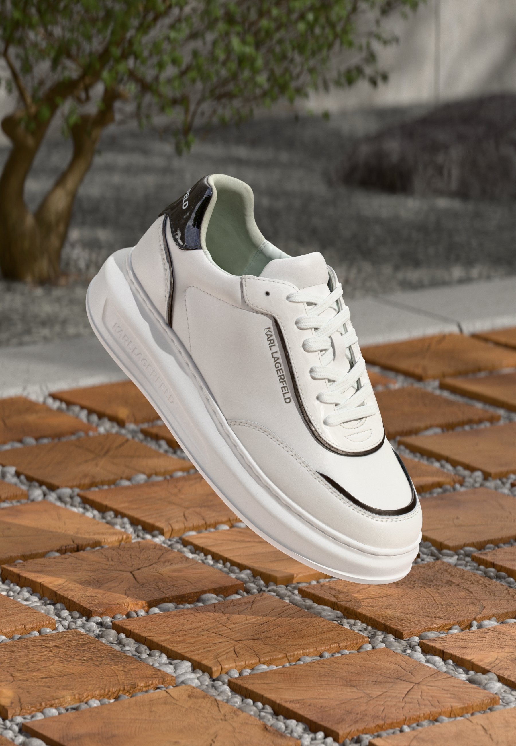 KAPRI U FRONT LACE - Trainers - white/silver-coloured
