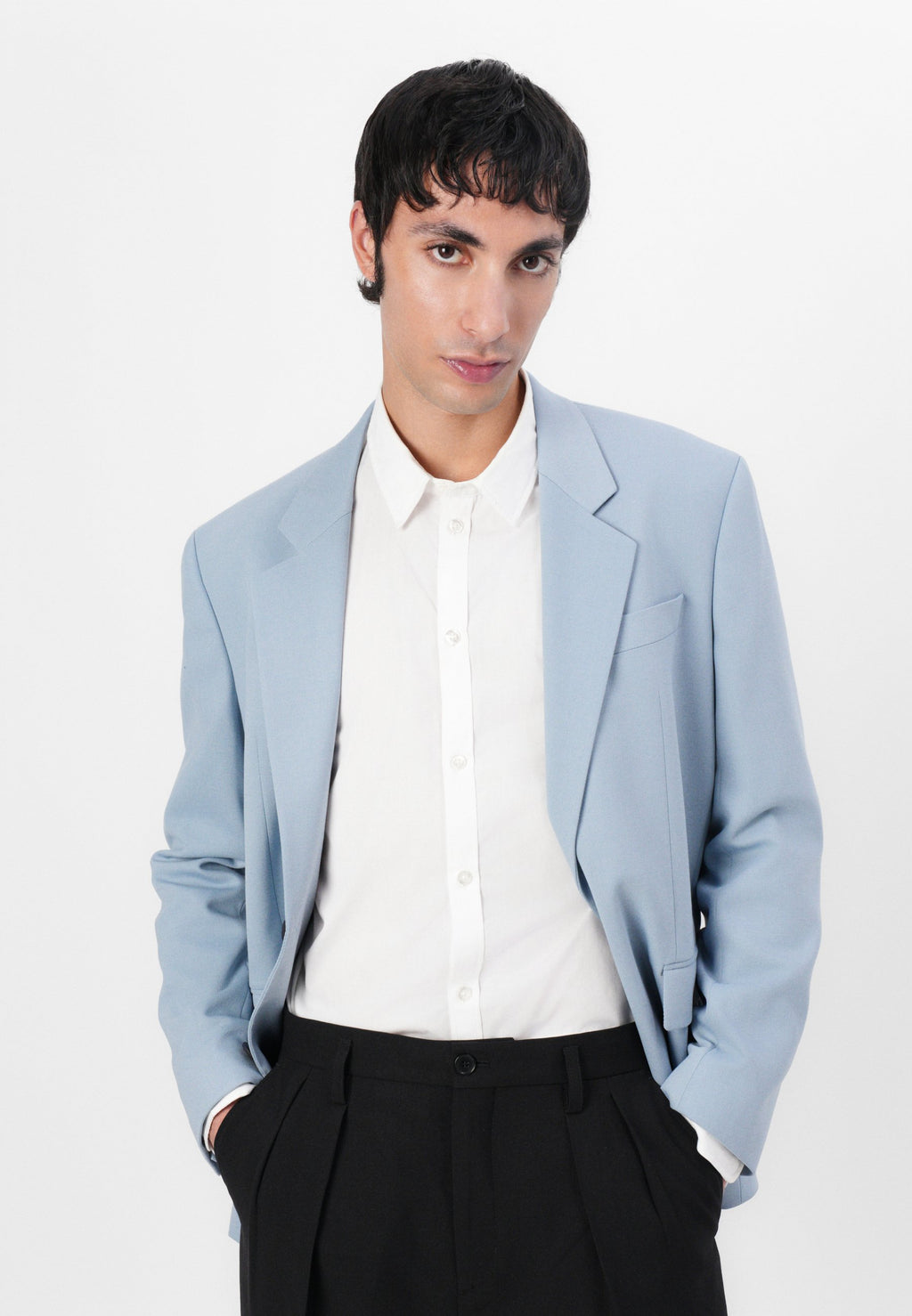KARLO - Blazer jacket - open blue