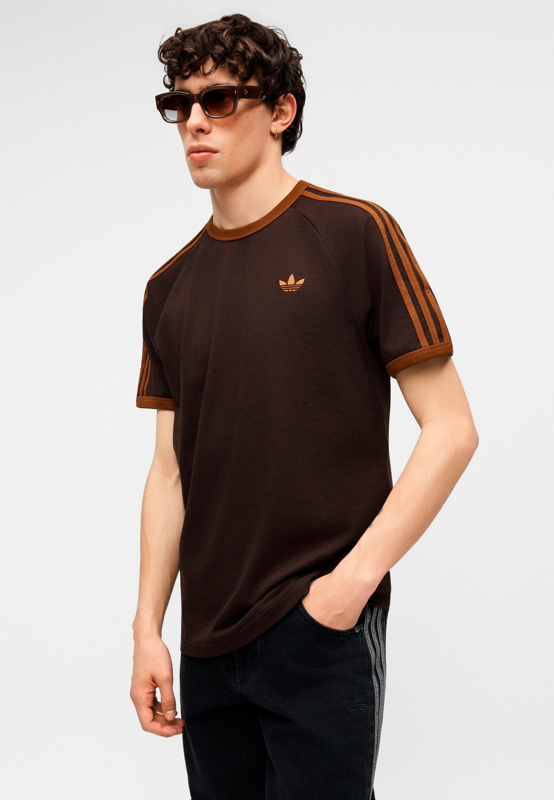 3S TEE - Print T-shirt - aurora coffee/dusky bronze