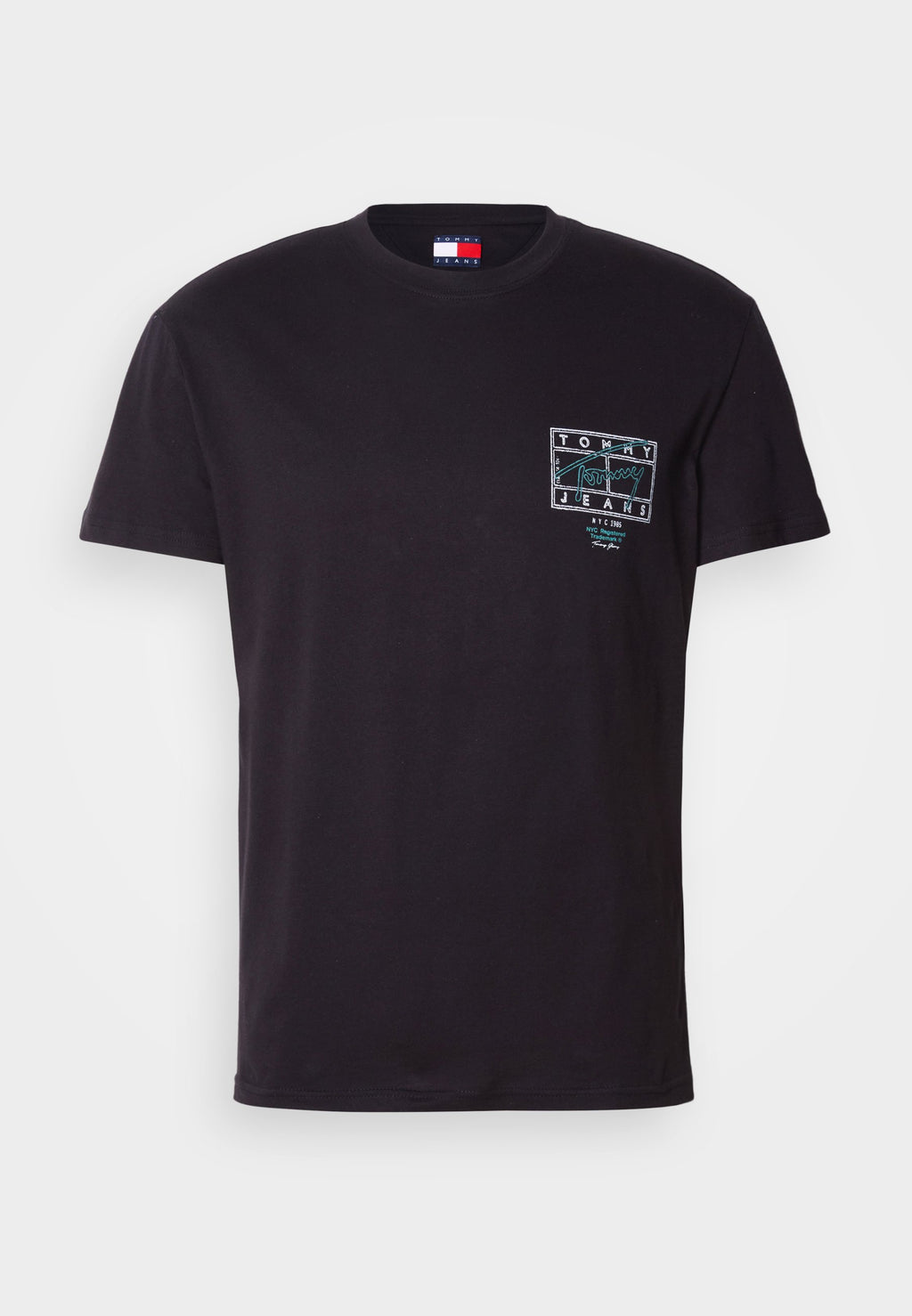 TEE-SHIRT RAS-DE-COU LOGO DOS SIGNATURE - T-shirt imprimé - black