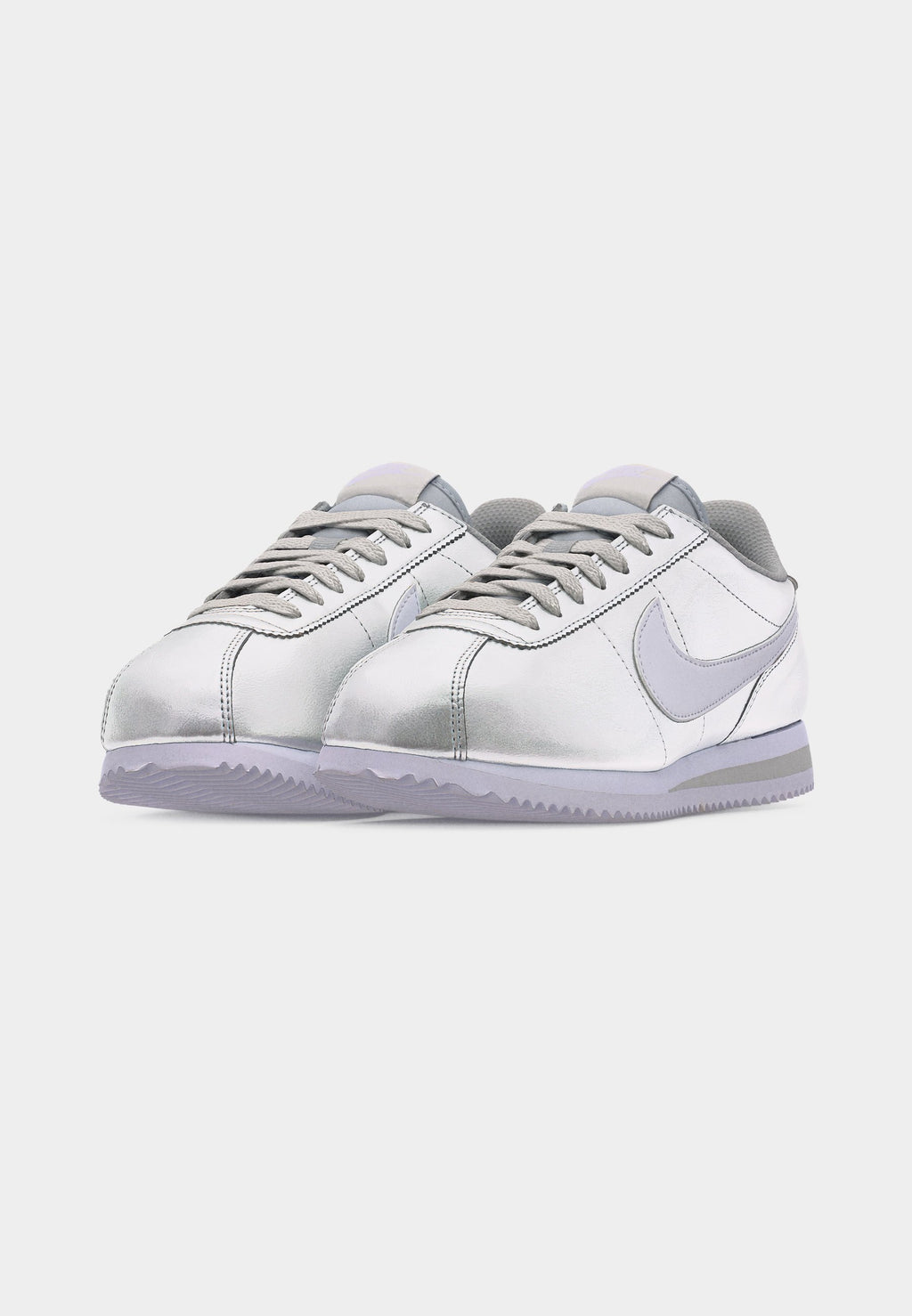 CORTEZ - Trainers - metallic silver-coloured/white/grey fog