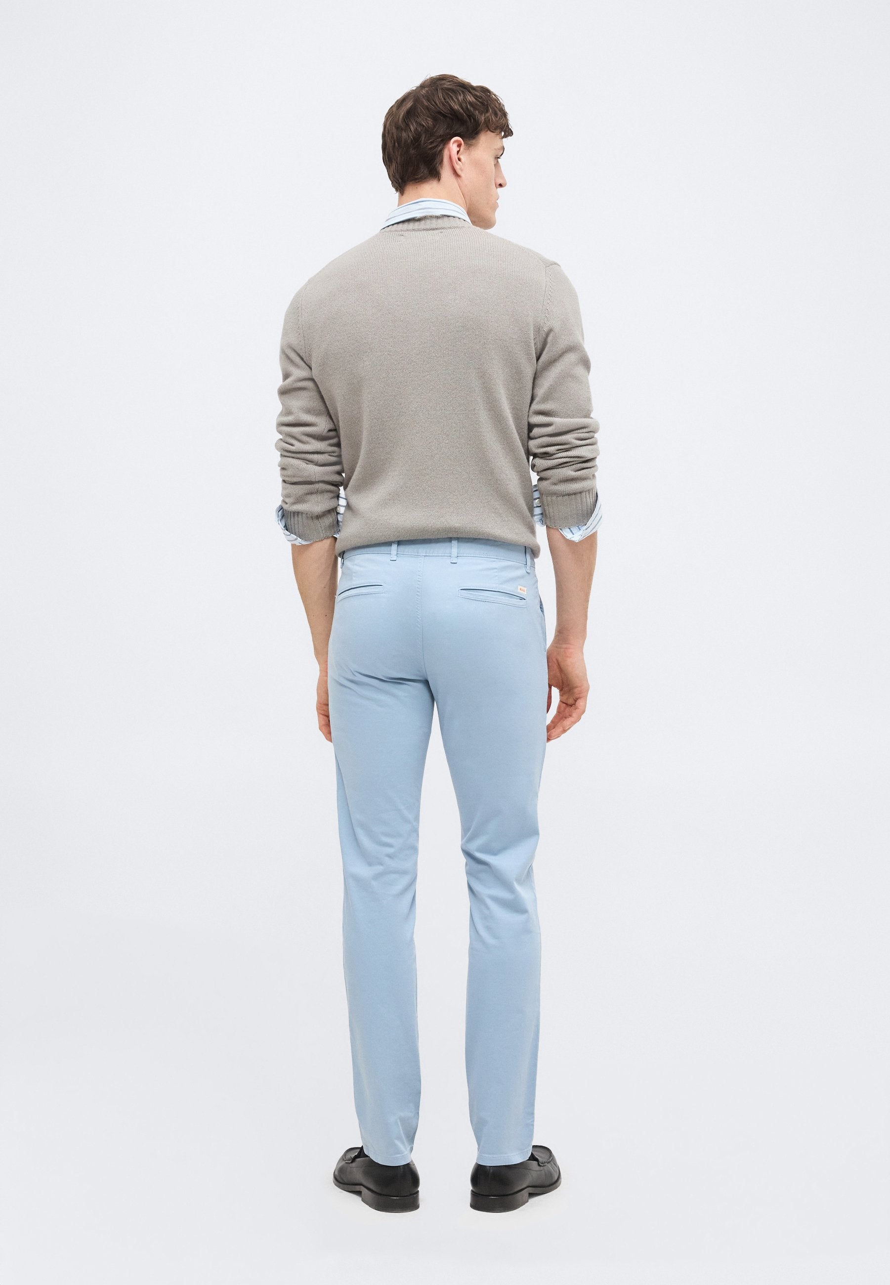 SLIM - Chinos - light pastel blue