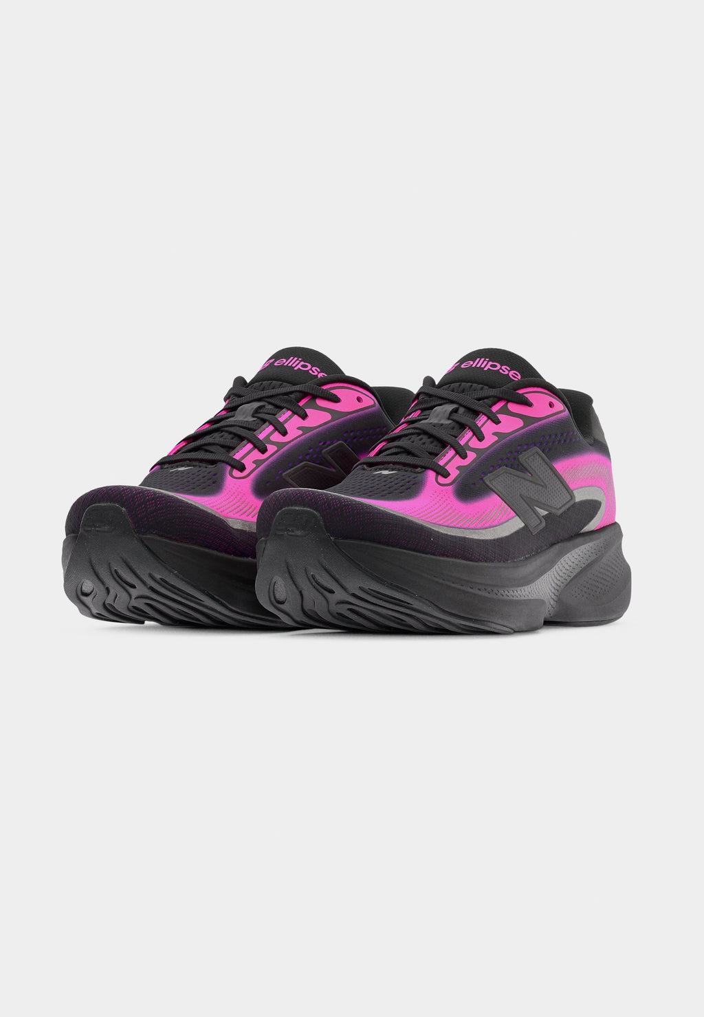 ELLIPSE V1 - Chaussures de course sur route - noir/rose fluo