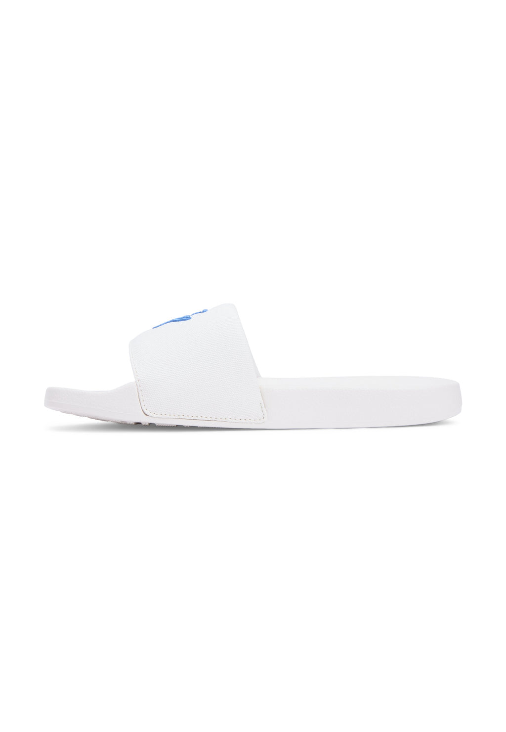 LOGO EMBROIDERY CANVAS POOL SLIDES - Pool slides - ecru