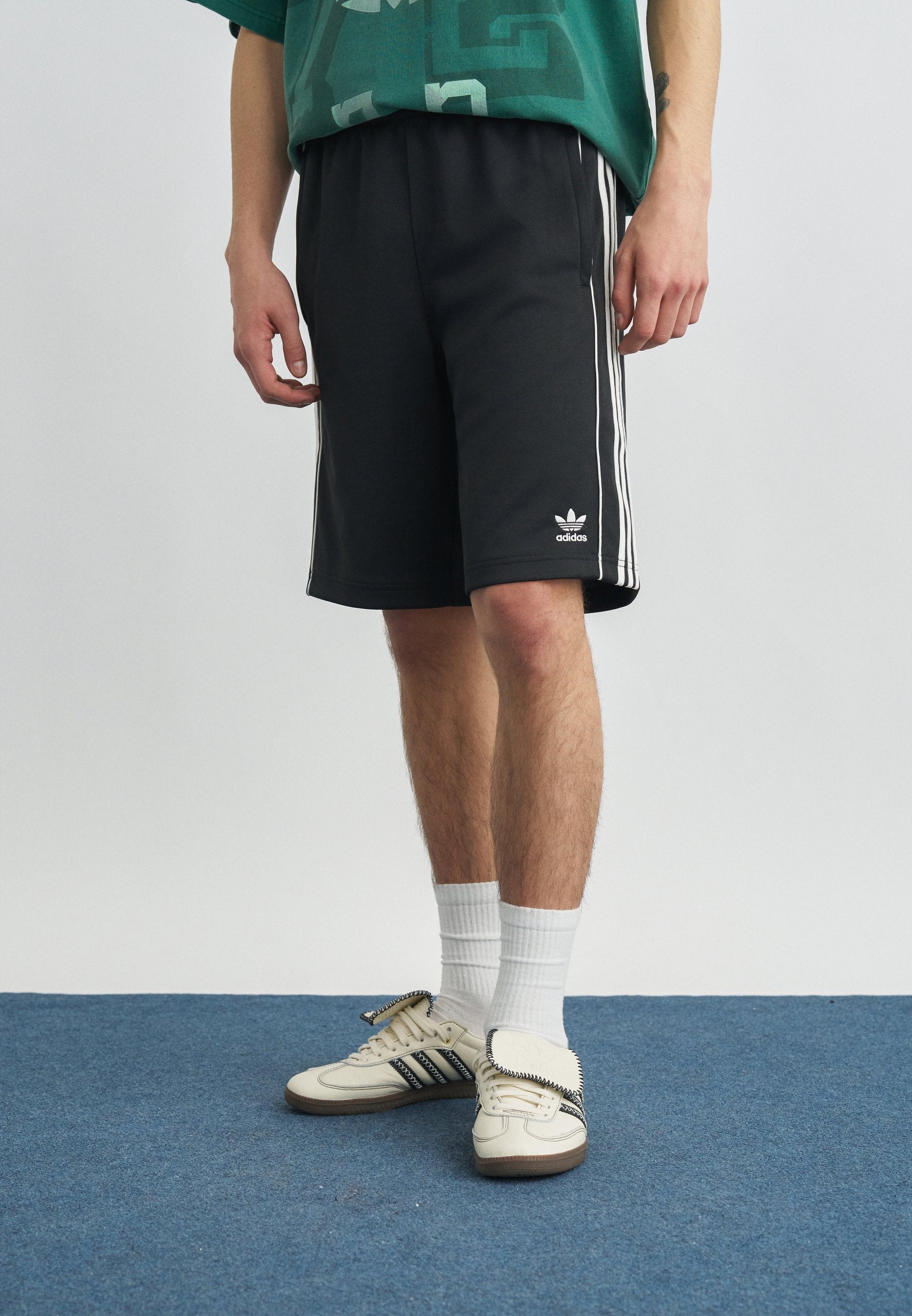 Tracksuit bottoms - black/white