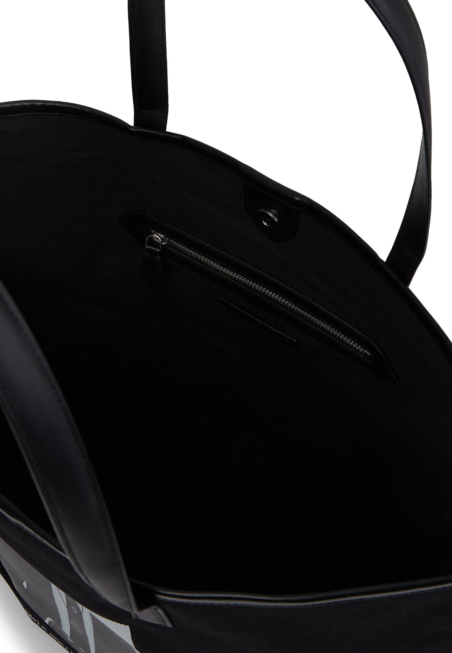KARL PRINT - Tote bag - black