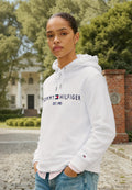 HILFIGER HOODIE  - Hoodie - white