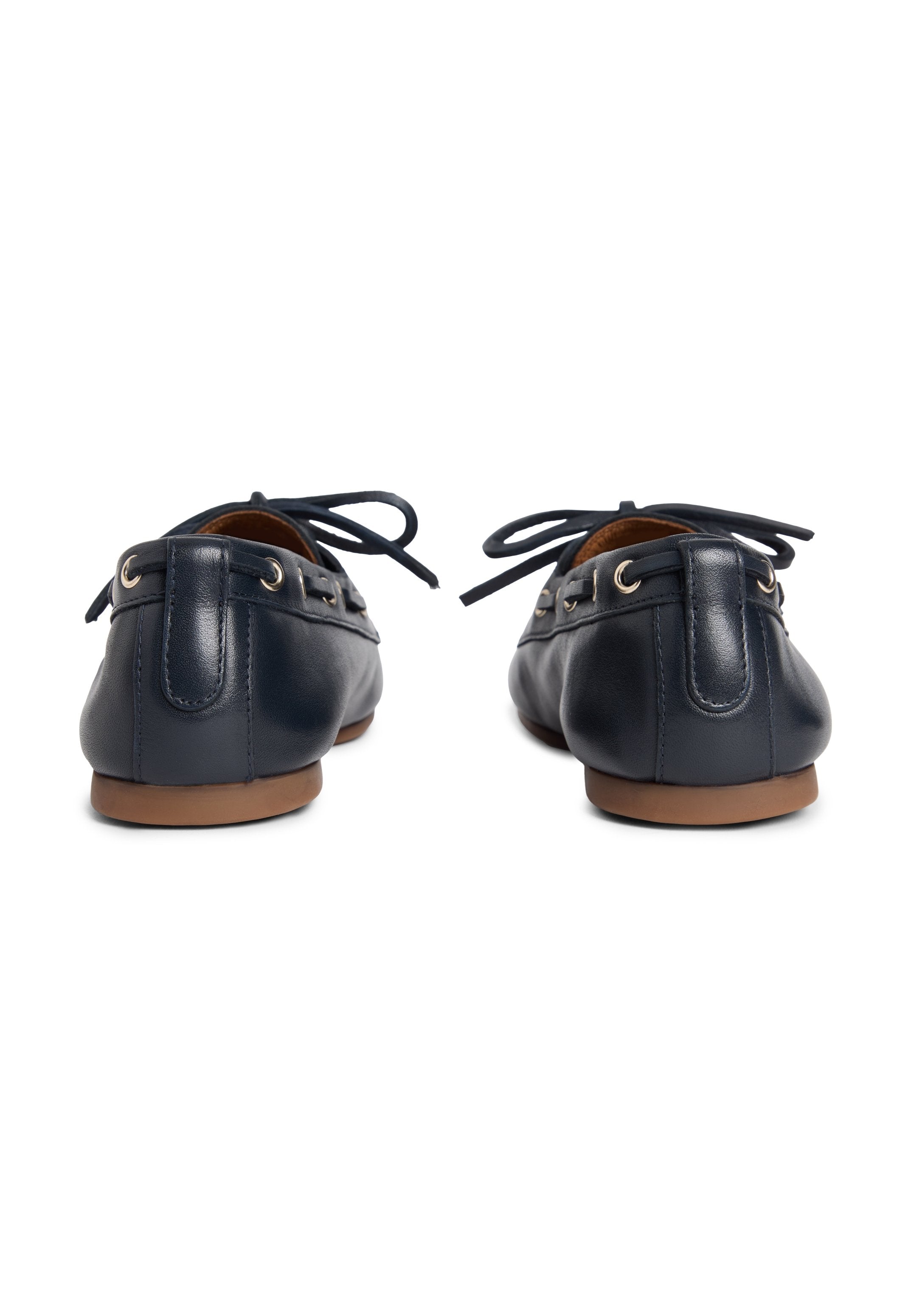 LEATHER TH MONOGRAM BOAT SHOES - Boat shoes - space blue