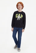 GAPKIDS | STAR WARS™ RELAXED LOGO SWEATSHIRT - Sweatshirt - black