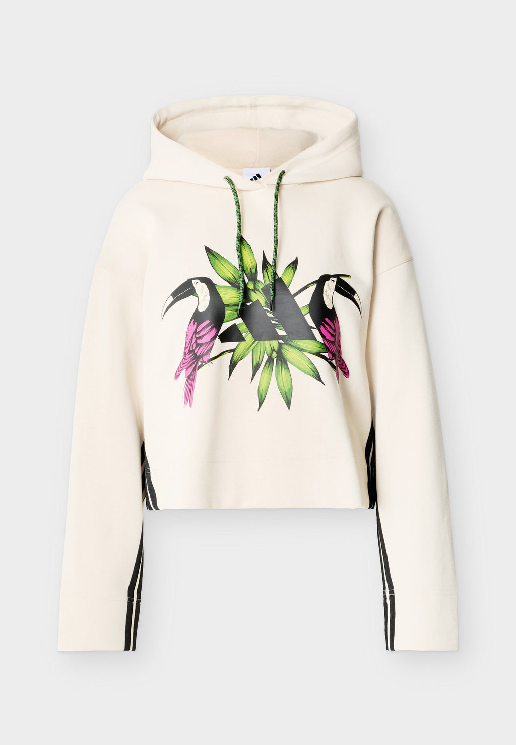 ADIDAS X FARM RIO - Hoodie - beige/black