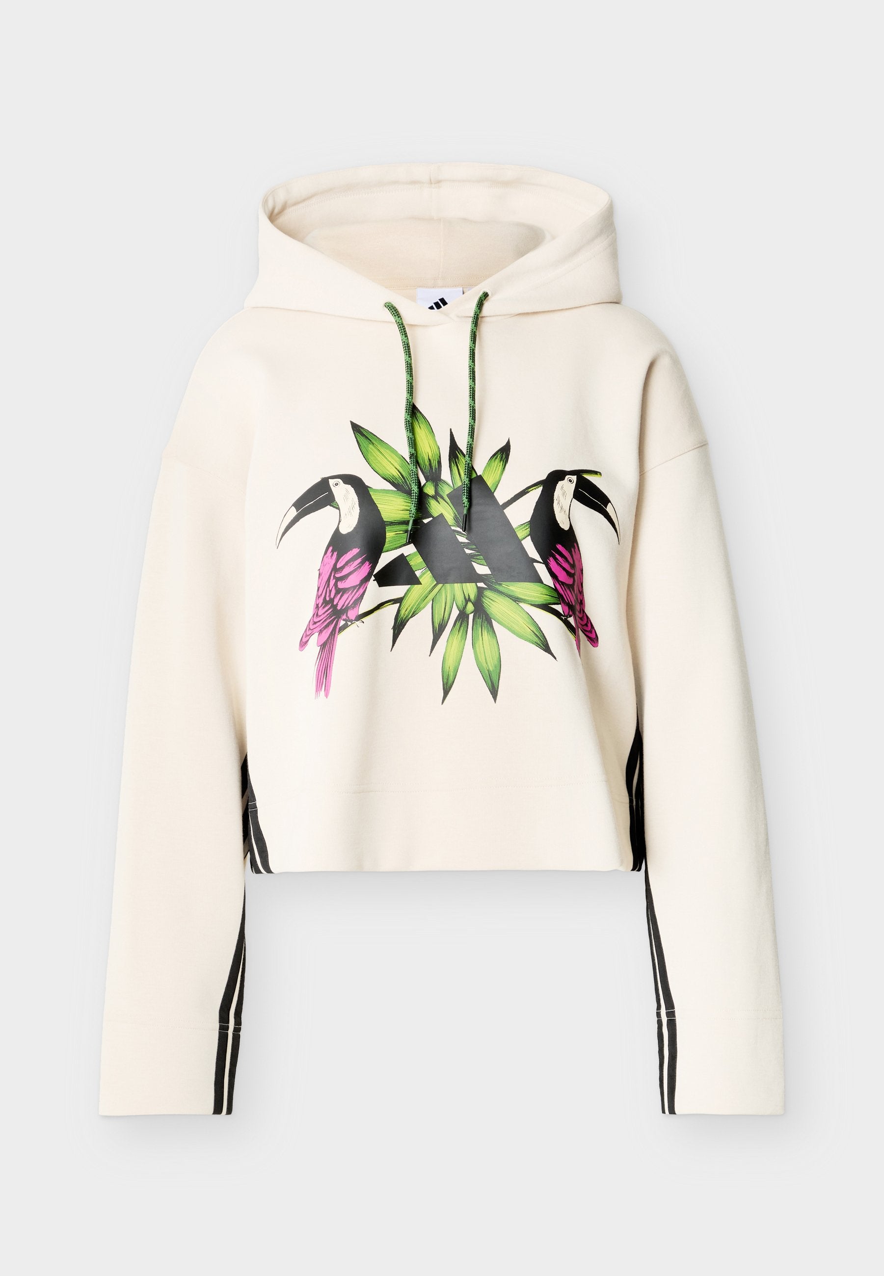 ADIDAS X FARM RIO - Hoodie - beige/black