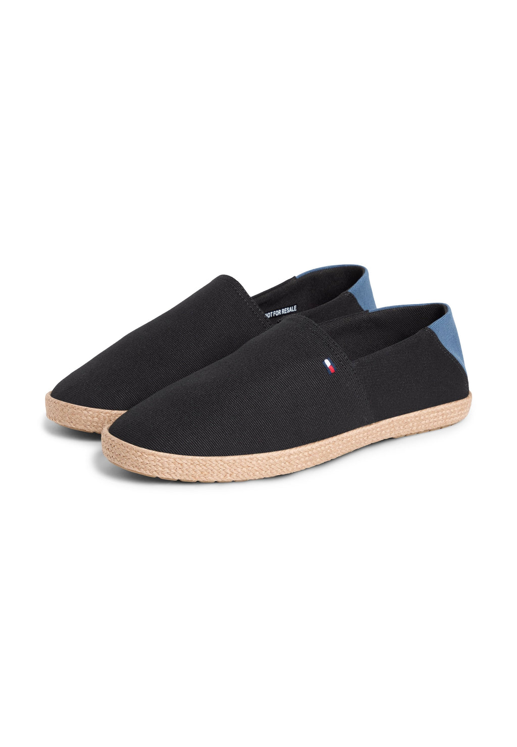 FLAG EMBROIDERY CANVAS ESPADRILLES - Espadrilles - black