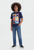 GRAPHIC 2 PACK - Print T-shirt - dark blue/ multi-coloured/ black