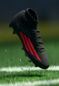 F50 CLUB MID CUT FIRM GROUND MULTI GROUND UNISEX - Football boots artificial grass - core black/lucid red