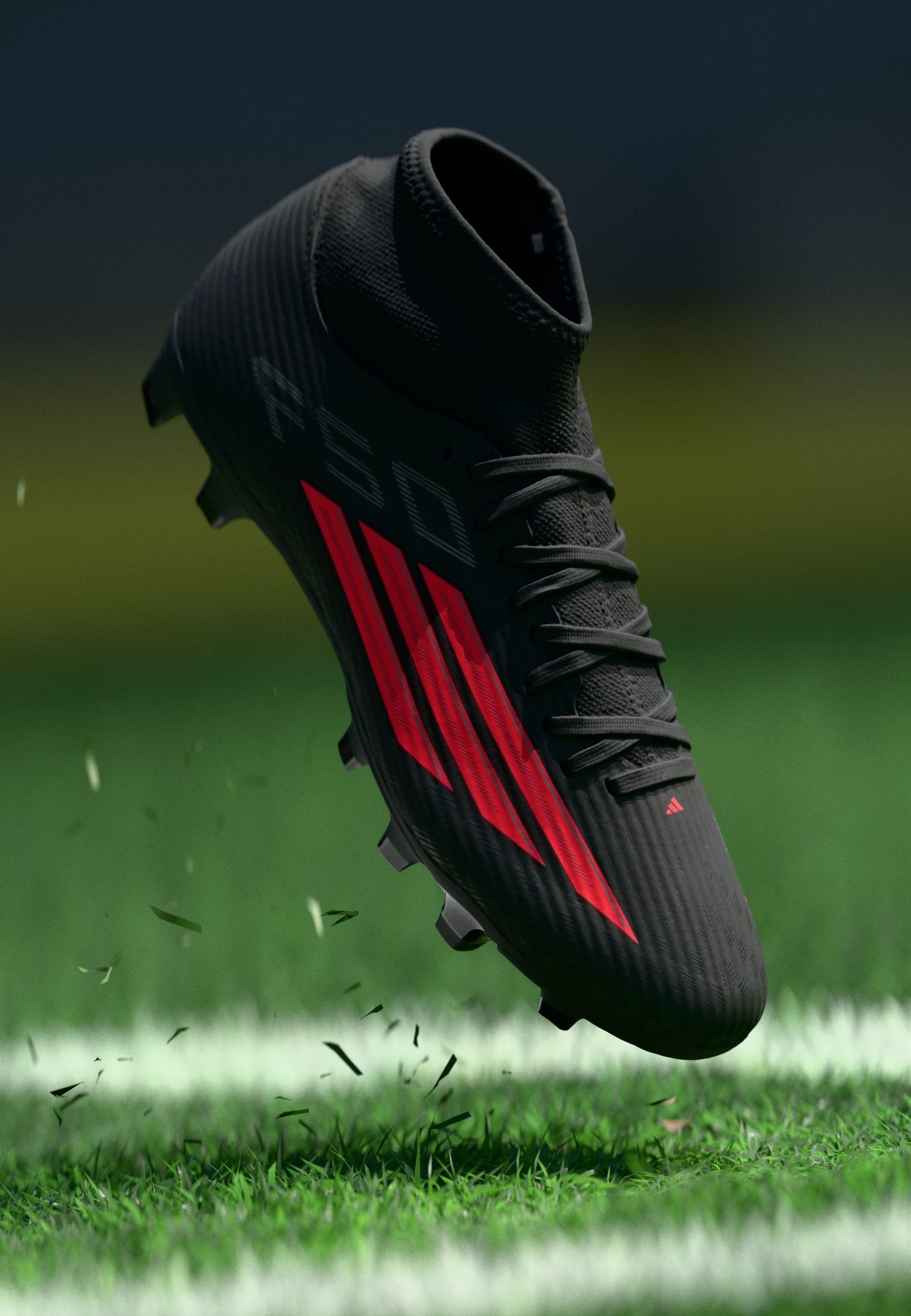 F50 CLUB MID CUT FIRM GROUND MULTI GROUND UNISEX - Football boots artificial grass - core black/lucid red
