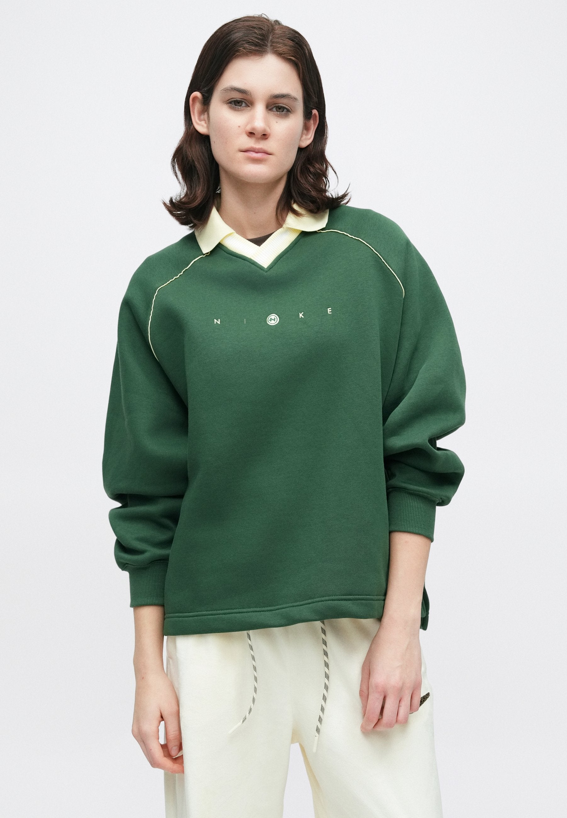 Sweat-shirt - sapin/albâtre