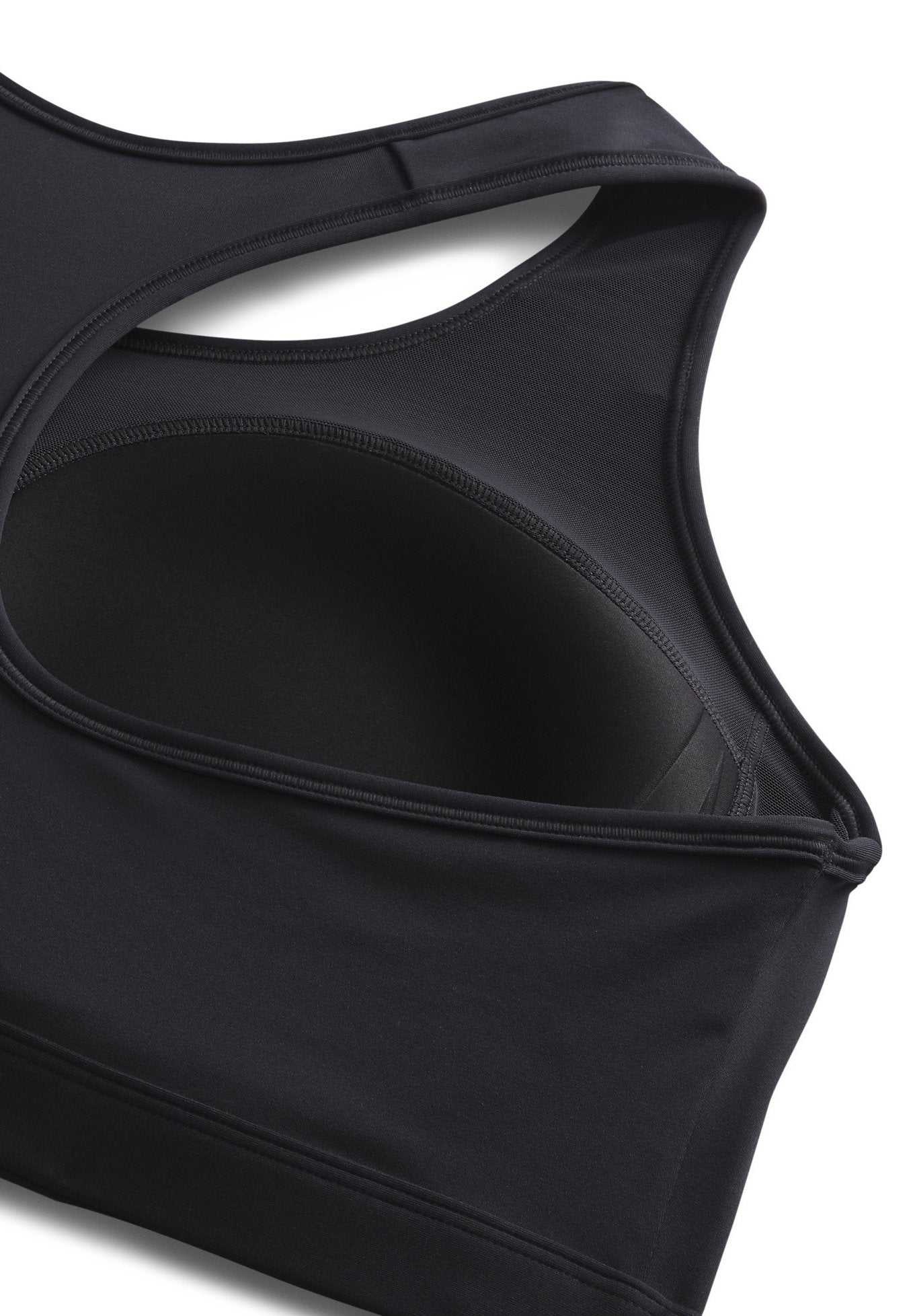 SPORTS BRA - Medium support sports bra - black white