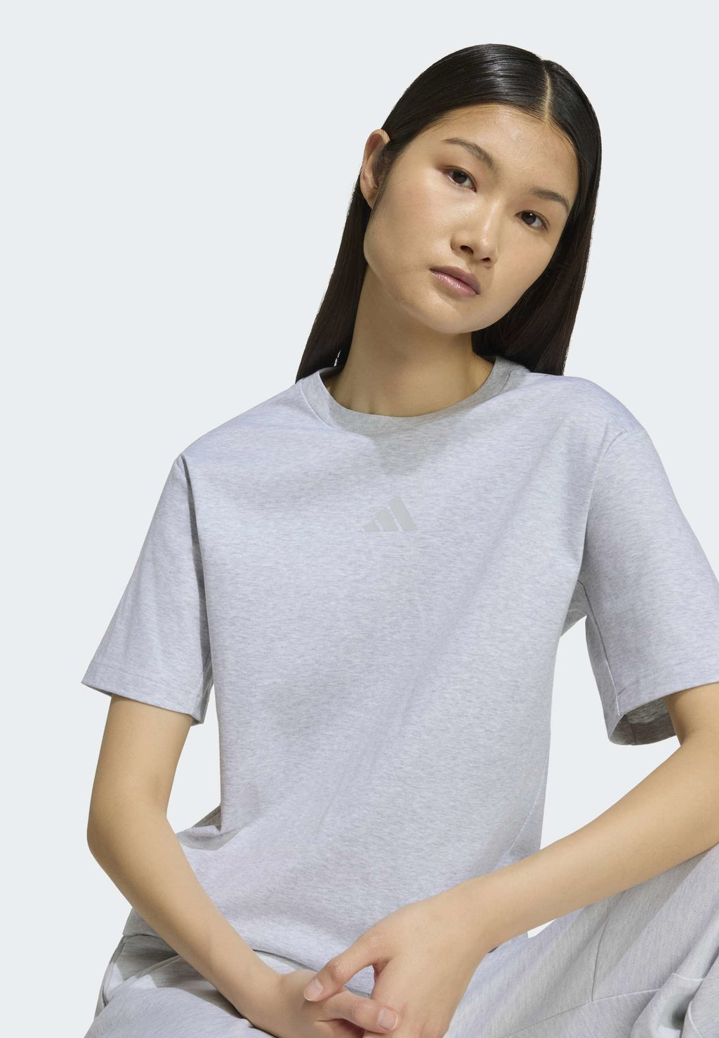 ADIDAS Z.N.E. TEE - Basic T-shirt - light grey heather