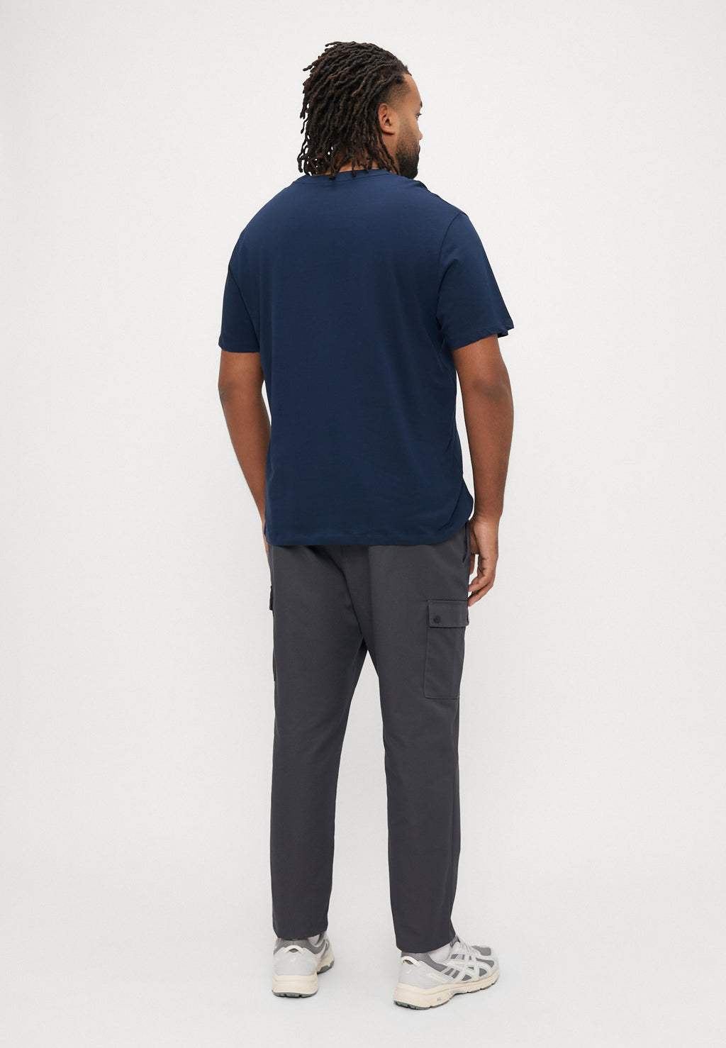 BRANDON TEE CREW NECK - Print T-shirt - navy