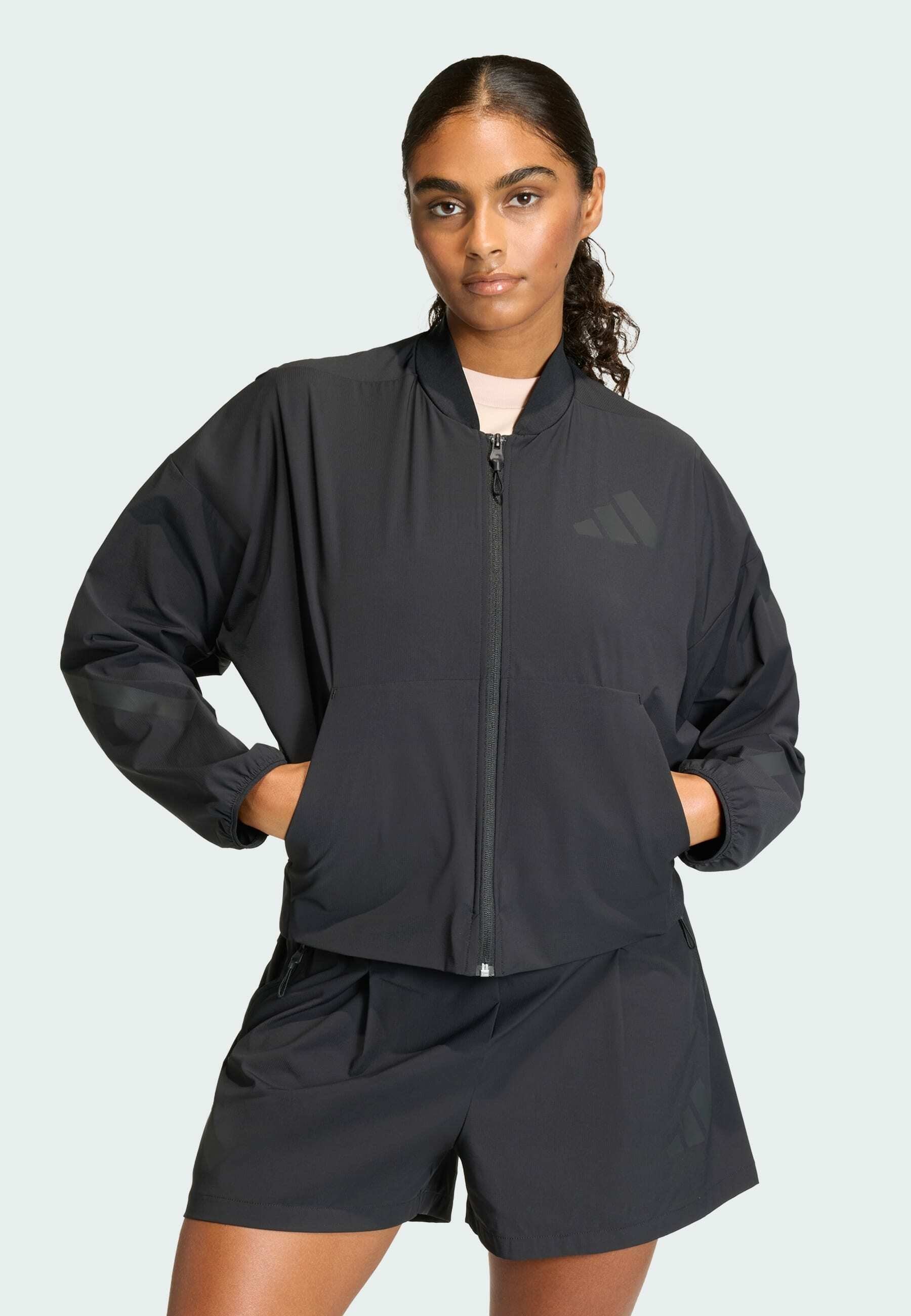 ADIDAS Z.N.E. WOVEN BOMBER - Training jacket - black