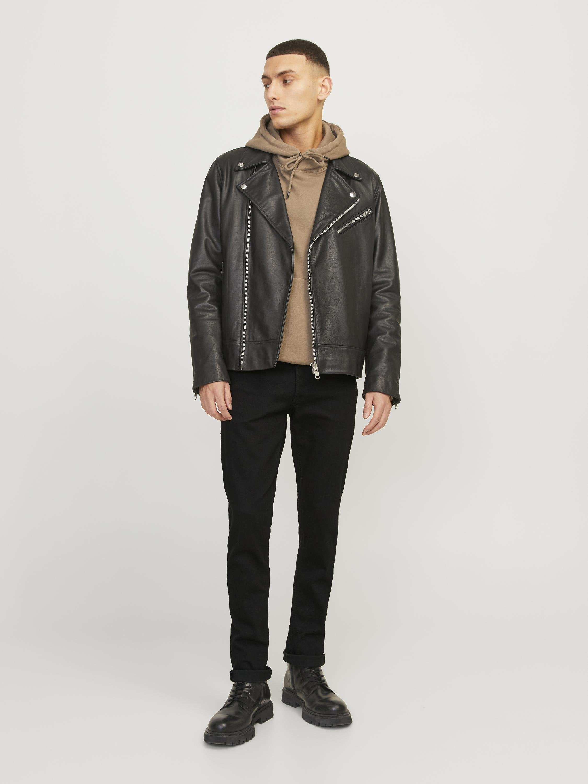 Glenn - Relaxed fit jeans - black denim