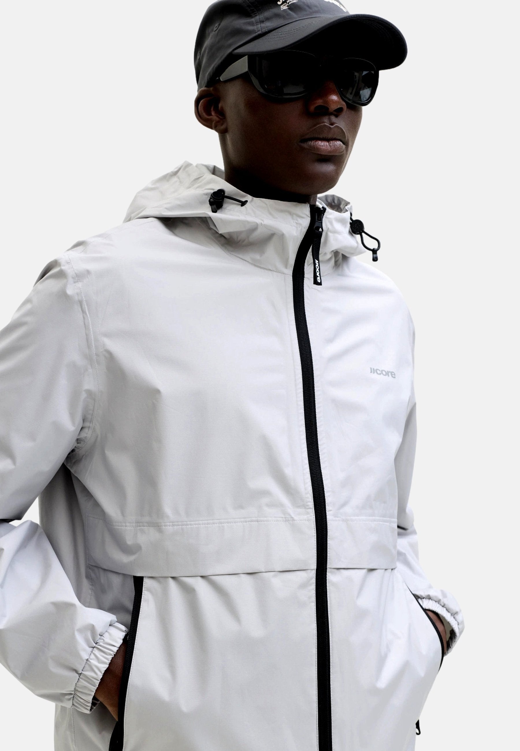 JACK & JONES JACKE COCLUB REGENJACKE - Waterproof jacket - grau