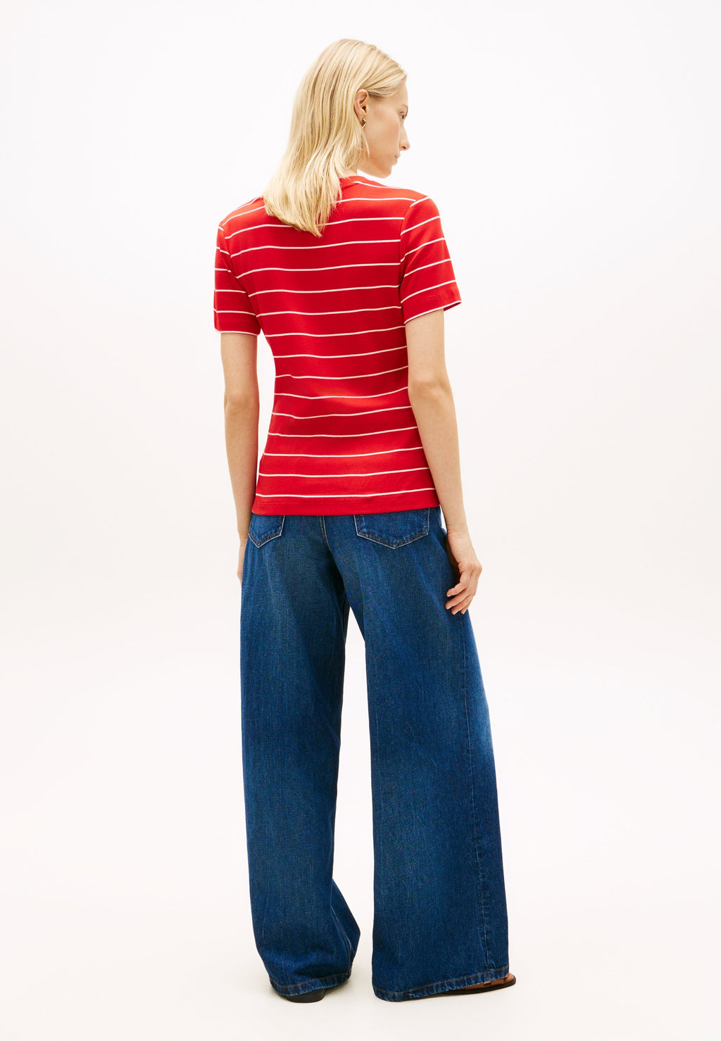 TEE-SHIRT COL EN V AJUSTÉ - T-shirt basique - fireworks/calico
