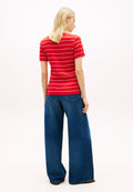 TEE-SHIRT COL EN V AJUSTÉ - T-shirt basique - fireworks/calico